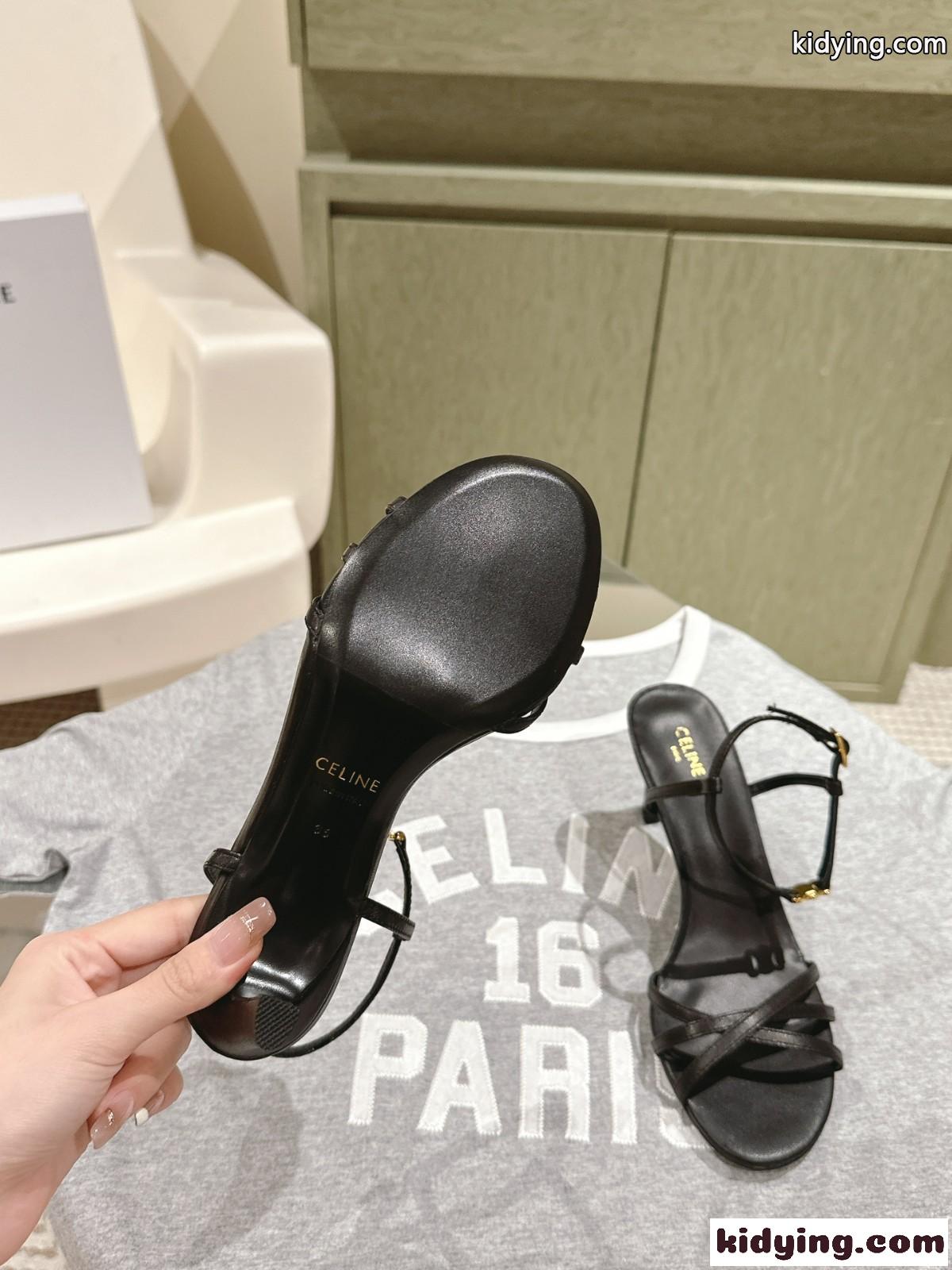 CELINE ソワール サンダル セリーヌ サンダル コピー ハイヒール ブラック-1