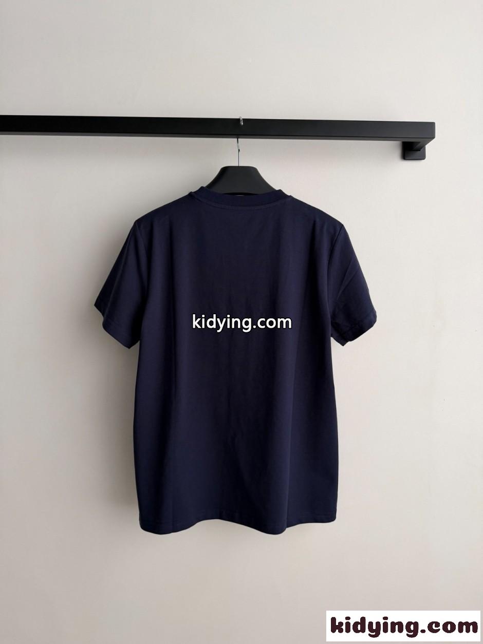 カジュアル ロゴ入り 半袖Tシャツ ラルフローレン Tシャツ 偽物 ネイビー-1