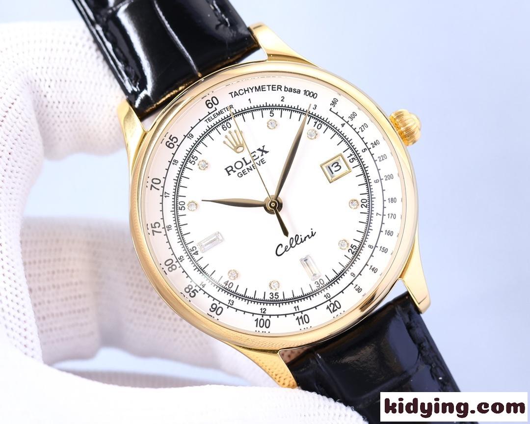 シンプル ビジネス カジュアル ロレックス 腕時計 コピーメンズ 40mm 日付表示-0