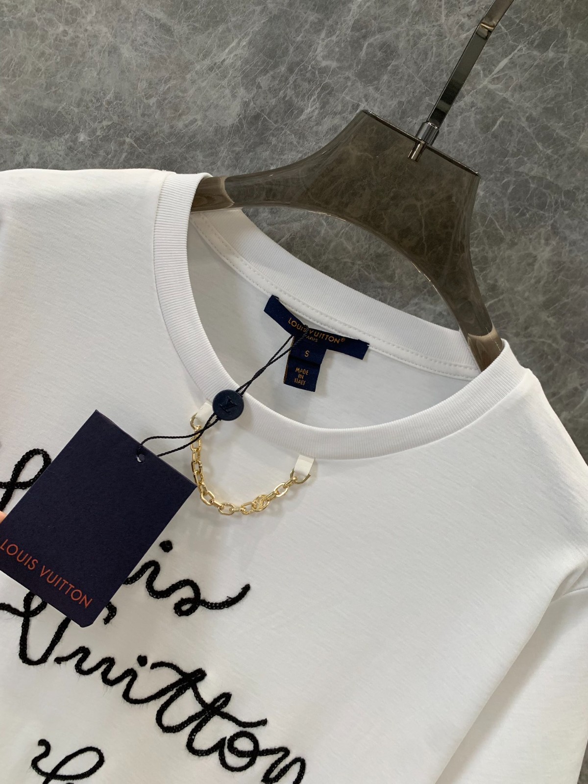 エンブロイダードLVクラブTシャツ ルイヴィトン Tシャツ コピー 半袖 トップス-4