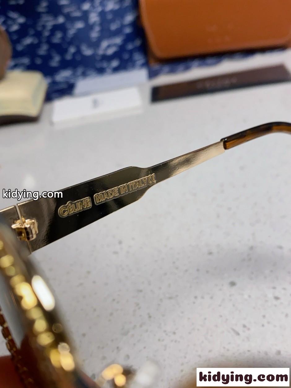 ラインストーン オーバル アイウェア セリーヌ サングラス 偽物-3