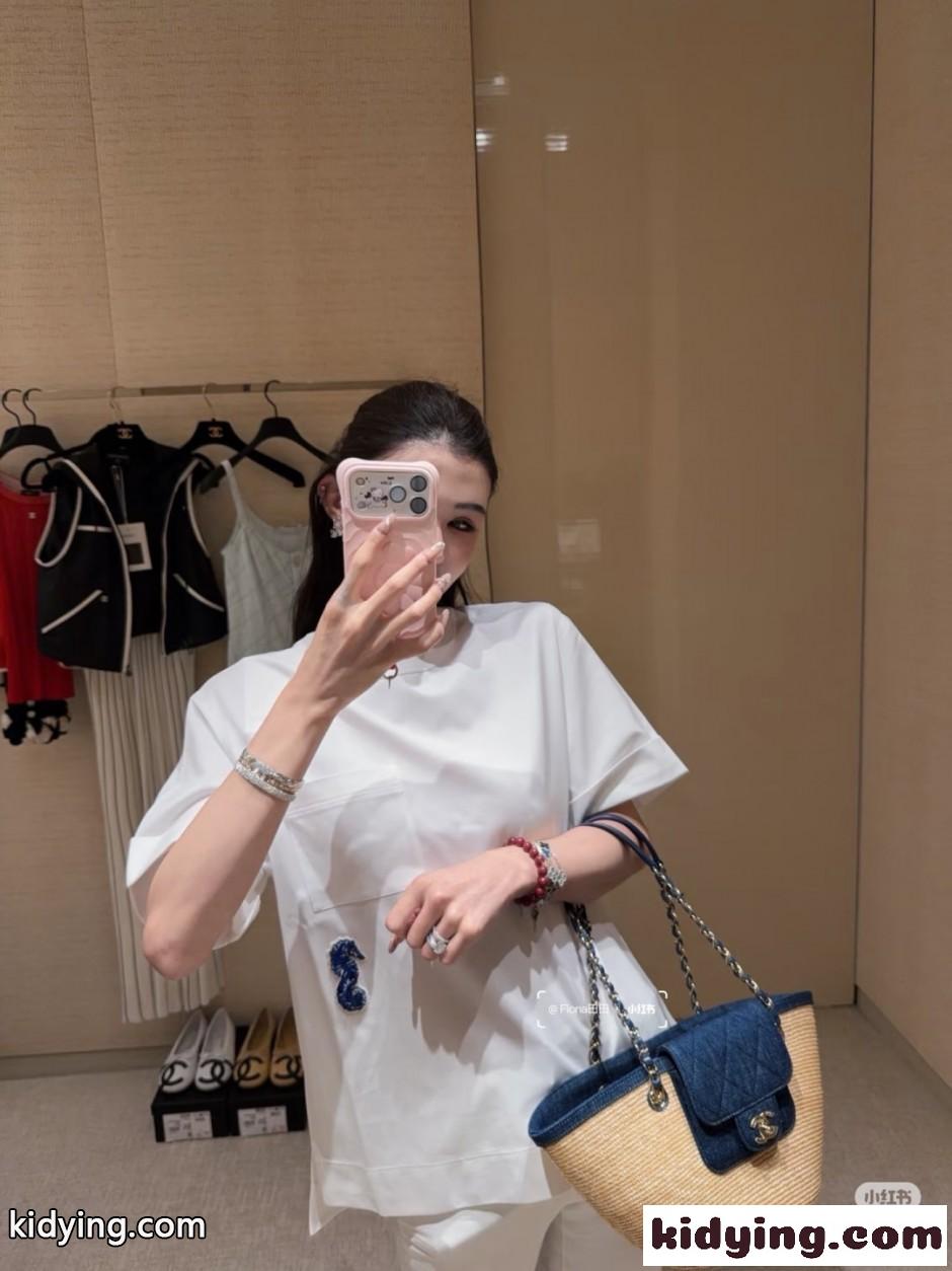 シャネル Tシャツ コピー お洒落 可愛い ココビーチ 半袖Tシャツ ホワイト-3