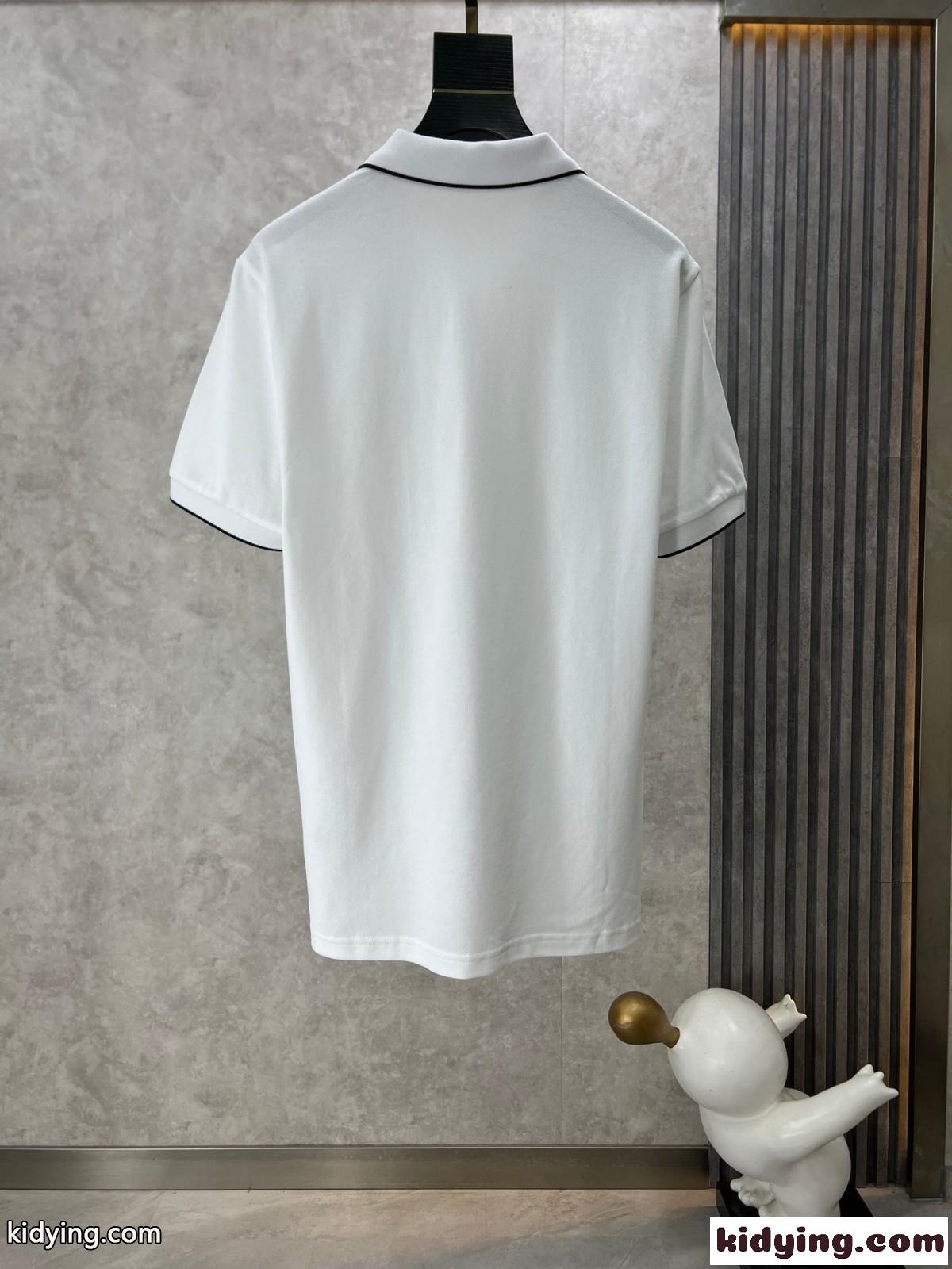 フェンディ Tシャツ コピー カジュアル 定番 半袖 ポロシャツ ホワイト-2