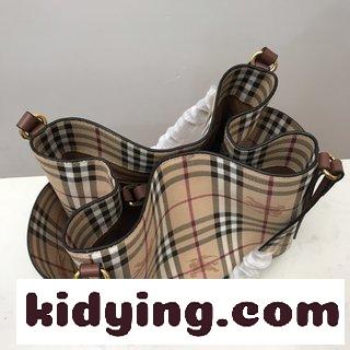 ランドセル・バックトートバッグ 典型的なショッピングバッグ 両側の革飾り バーバリー バッグ トートコピー-2