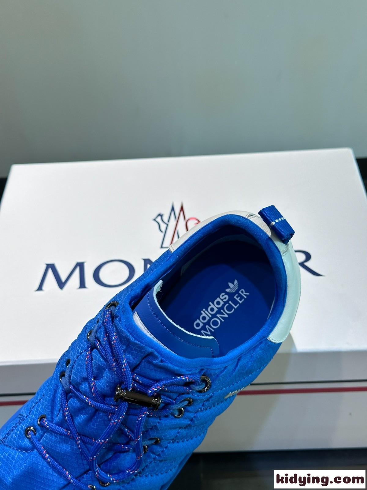 MONCLER X ADIDAS ナイロンスニーカー モンクレール スニーカー スーパーコピー ブルー-1
