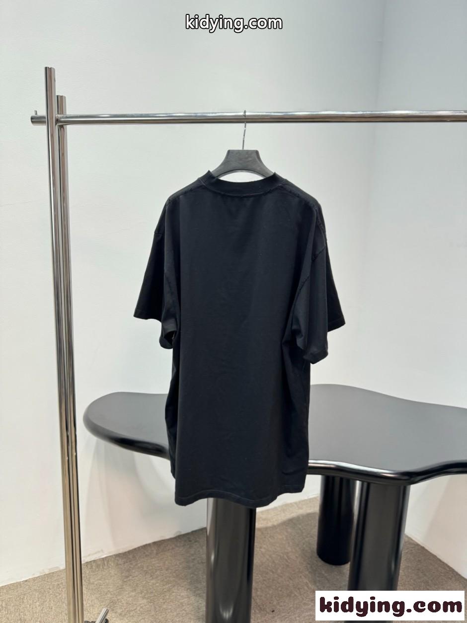 スタイリッシュ オーバーサイズ 半袖Tシャツ バレンシアガ Tシャツ 偽物 ユニセックス-0