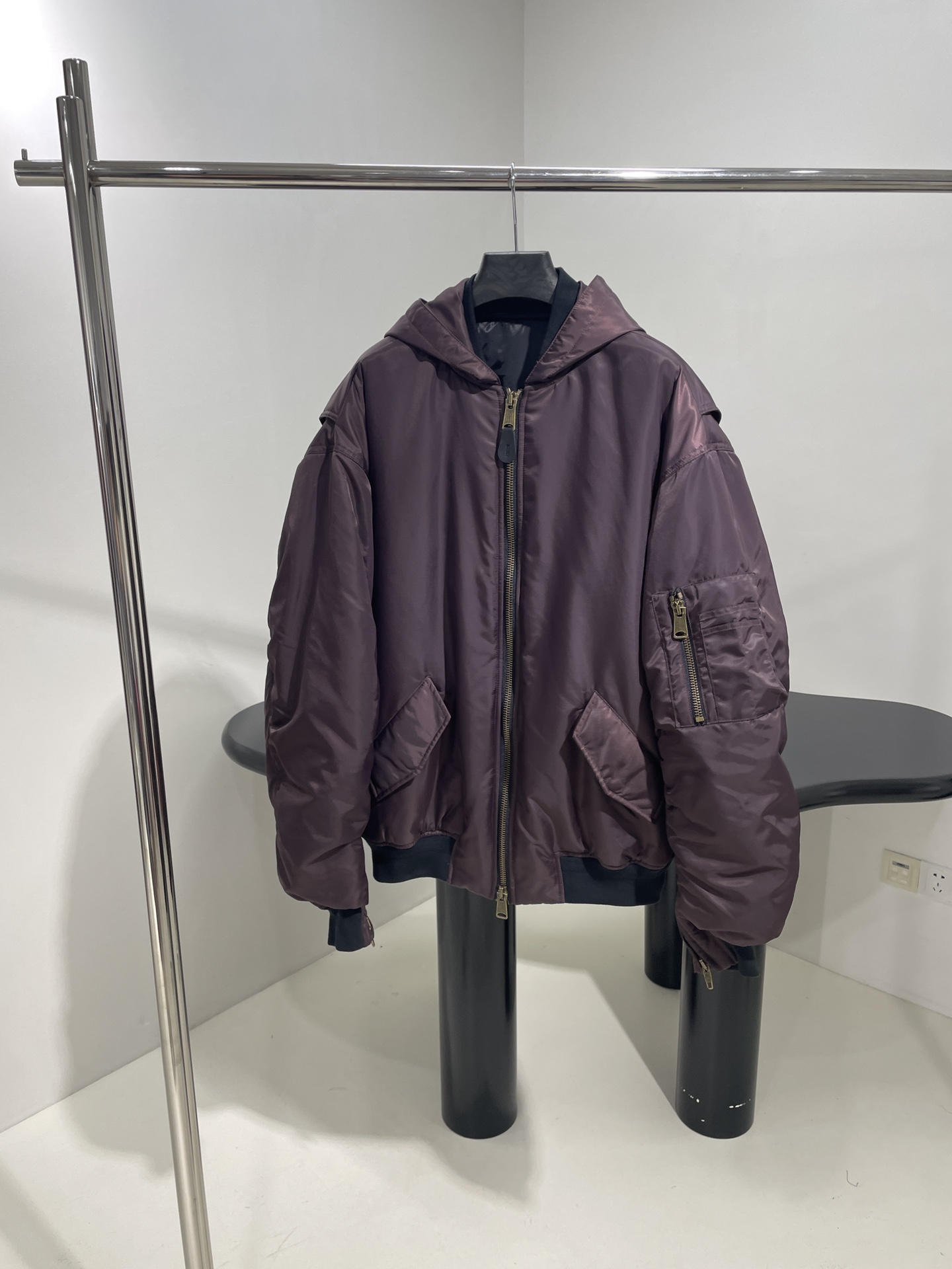 バレンシアガジャケットN級品 アウター トップス 防風 シンプル 男女兼用 保温 パープル-0