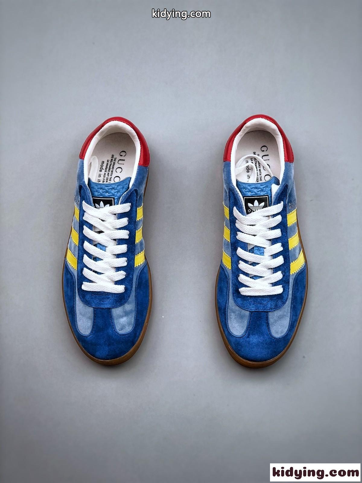 〔ガゼル〕adidas x Gucci メンズ グッチ スニーカー コピー ローカット レースアップ-3