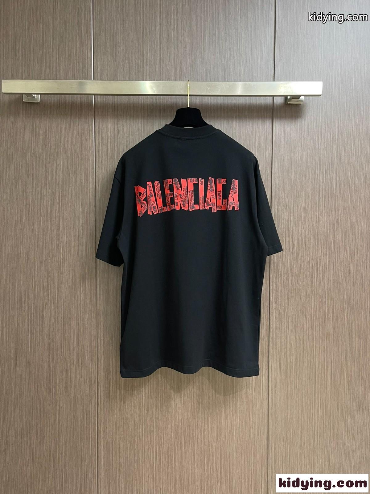 人気 カジュアル ロゴ 半袖Tシャツ バレンシアガ Tシャツ コピー 合わせやすい-2