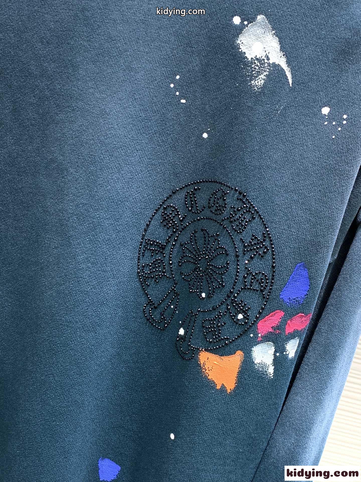 グラデーションロゴ クロムハーツ Tシャツ コピー クルーネック スウェットシャツ-2
