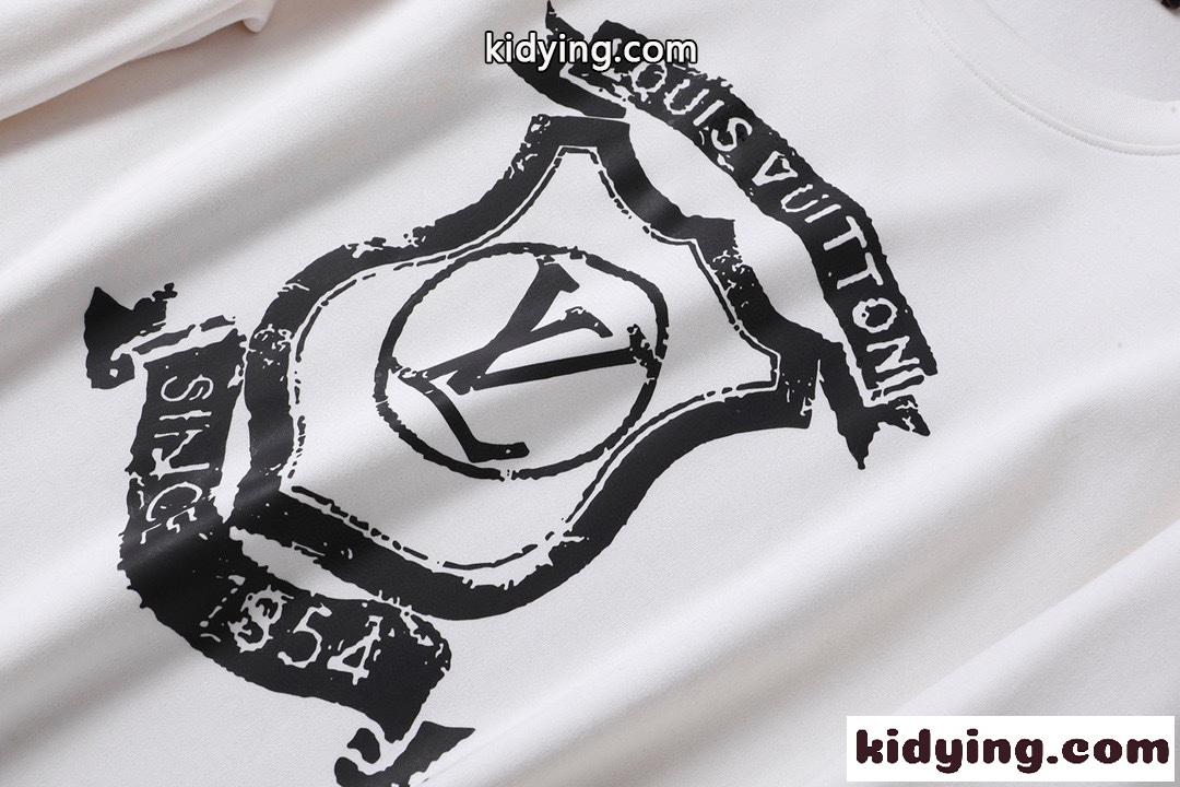 シンプル ラウンドネック プリント 裏起 毛秋冬 メンズ 柔らかい ルイ・ヴィトン 長袖tシャツ コピー-3