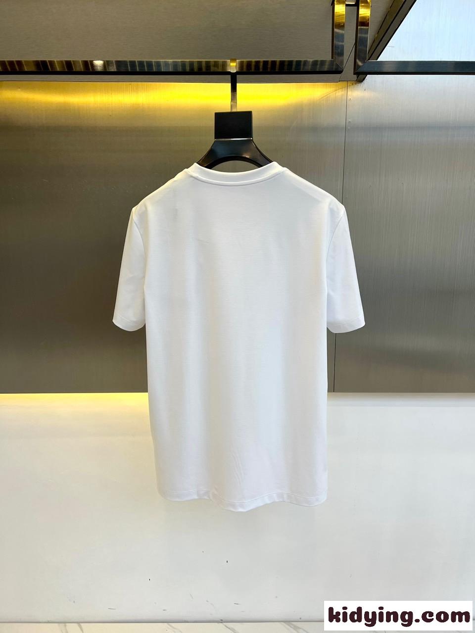 シンプル クリスチャン・ディオール Tシャツ コピー クルーネック 半袖Tシャツ ホワイト-3