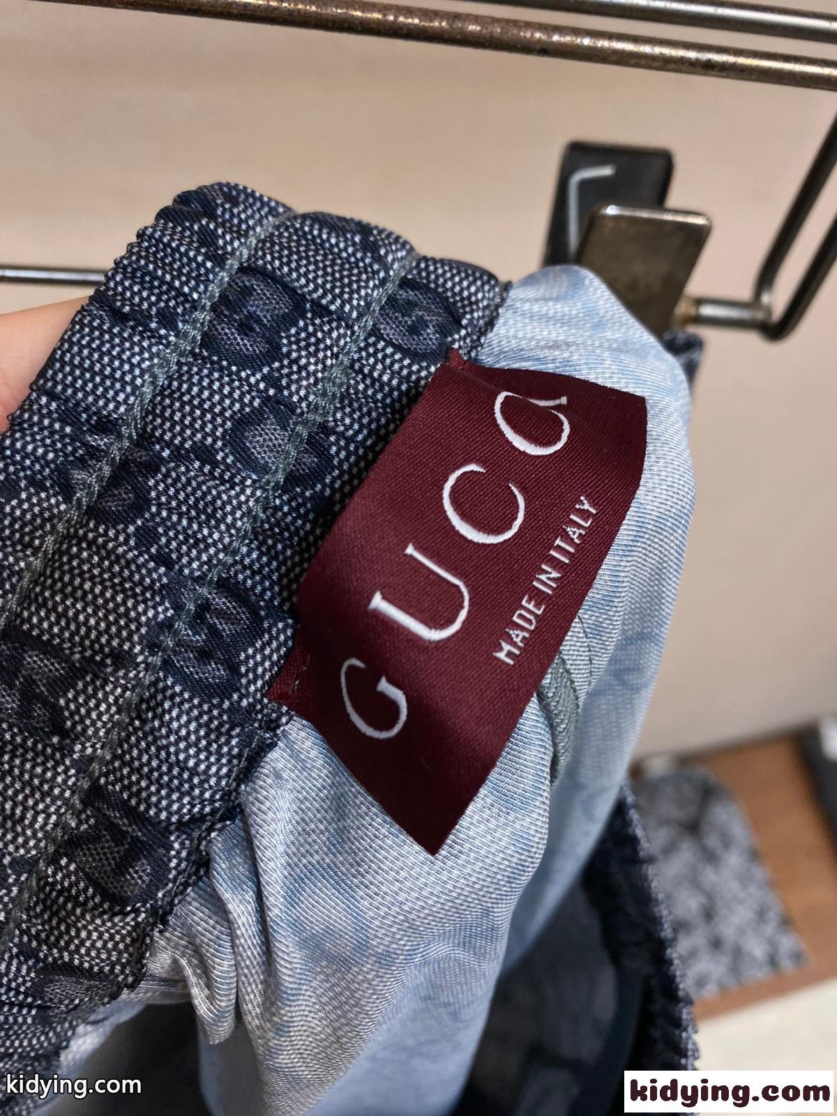 GG 薄手ストレッチ グッチ パンツ コピー メンズ ショートパンツ グレー-2
