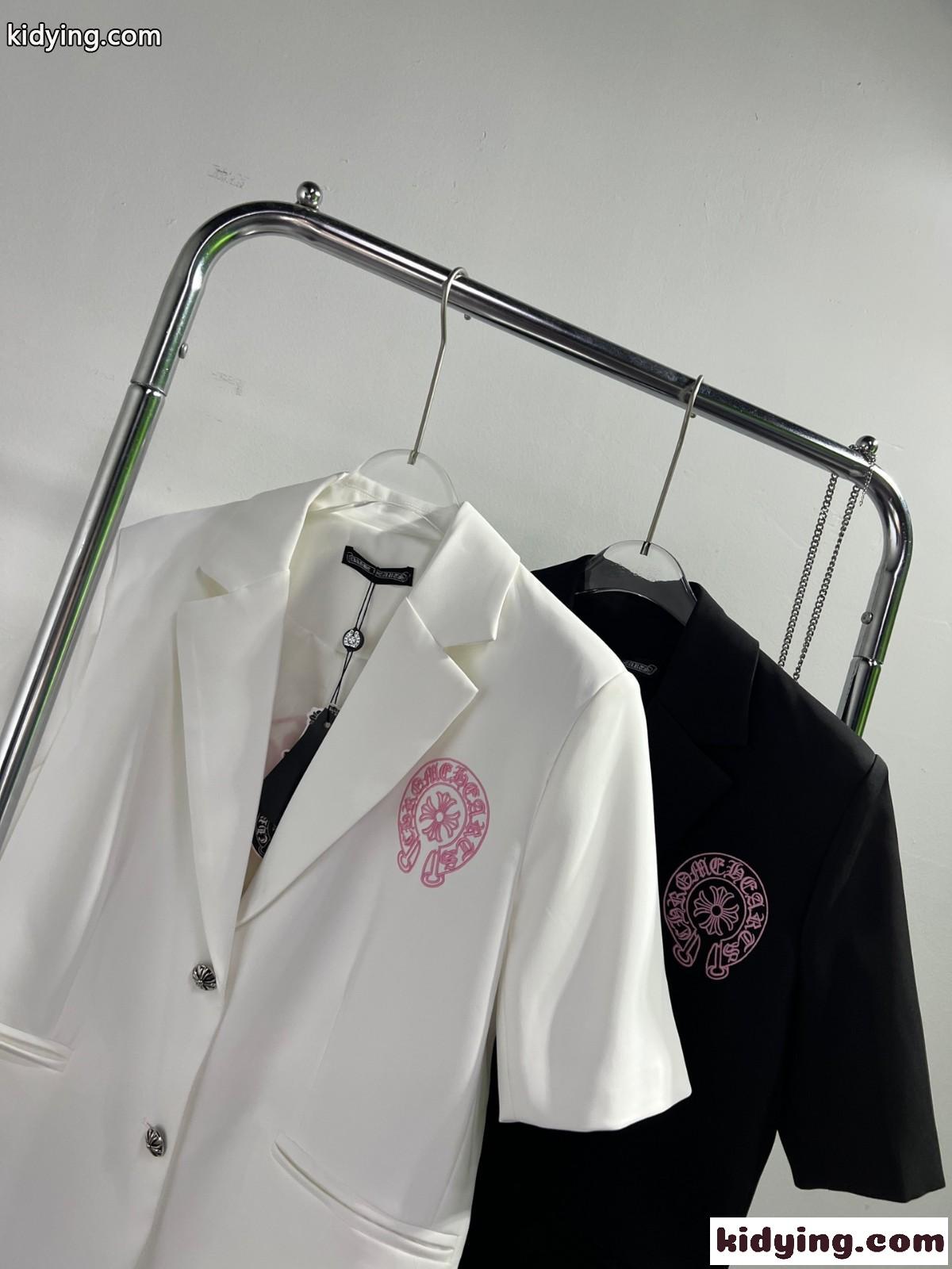 カジュアル ホースシュー 刺繍入り 半袖 クロムハーツ ジャケット コピー レディース ファッション-0
