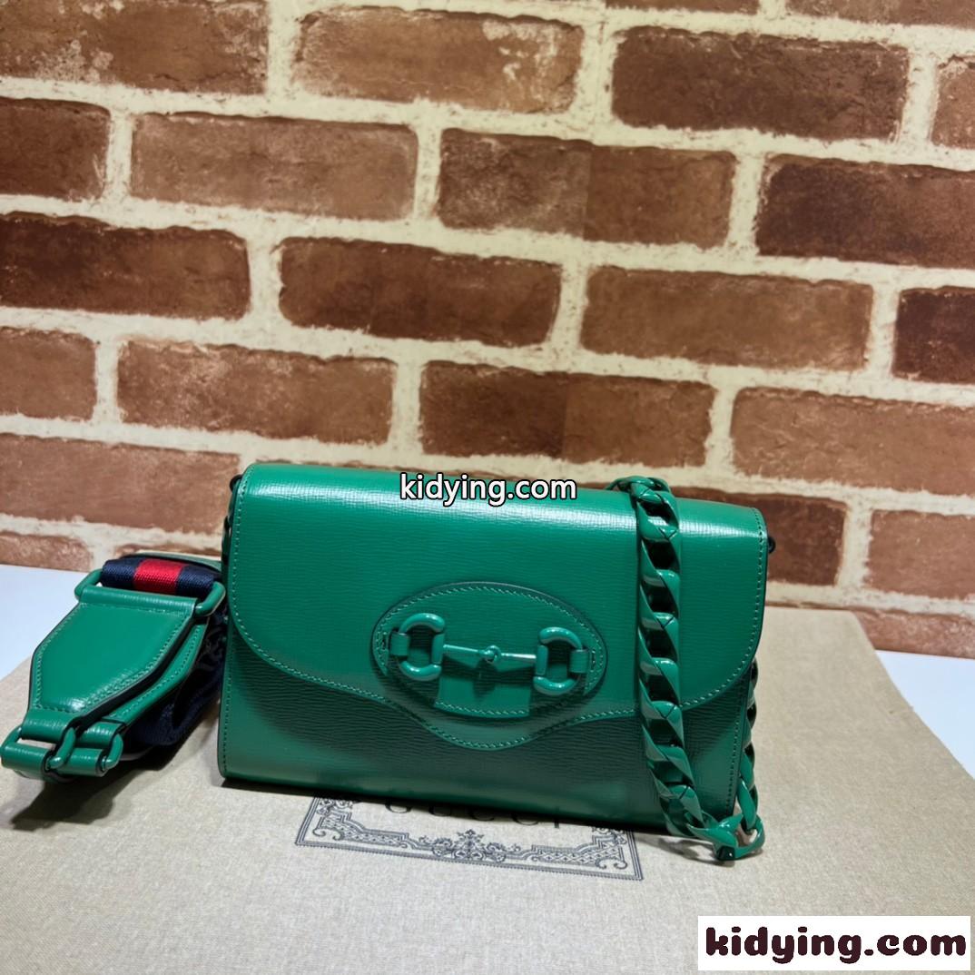 グッチ ホースビット 1955 ミニバッグ グッチ バッグ コピー ショルダーバッグ グリーン-0