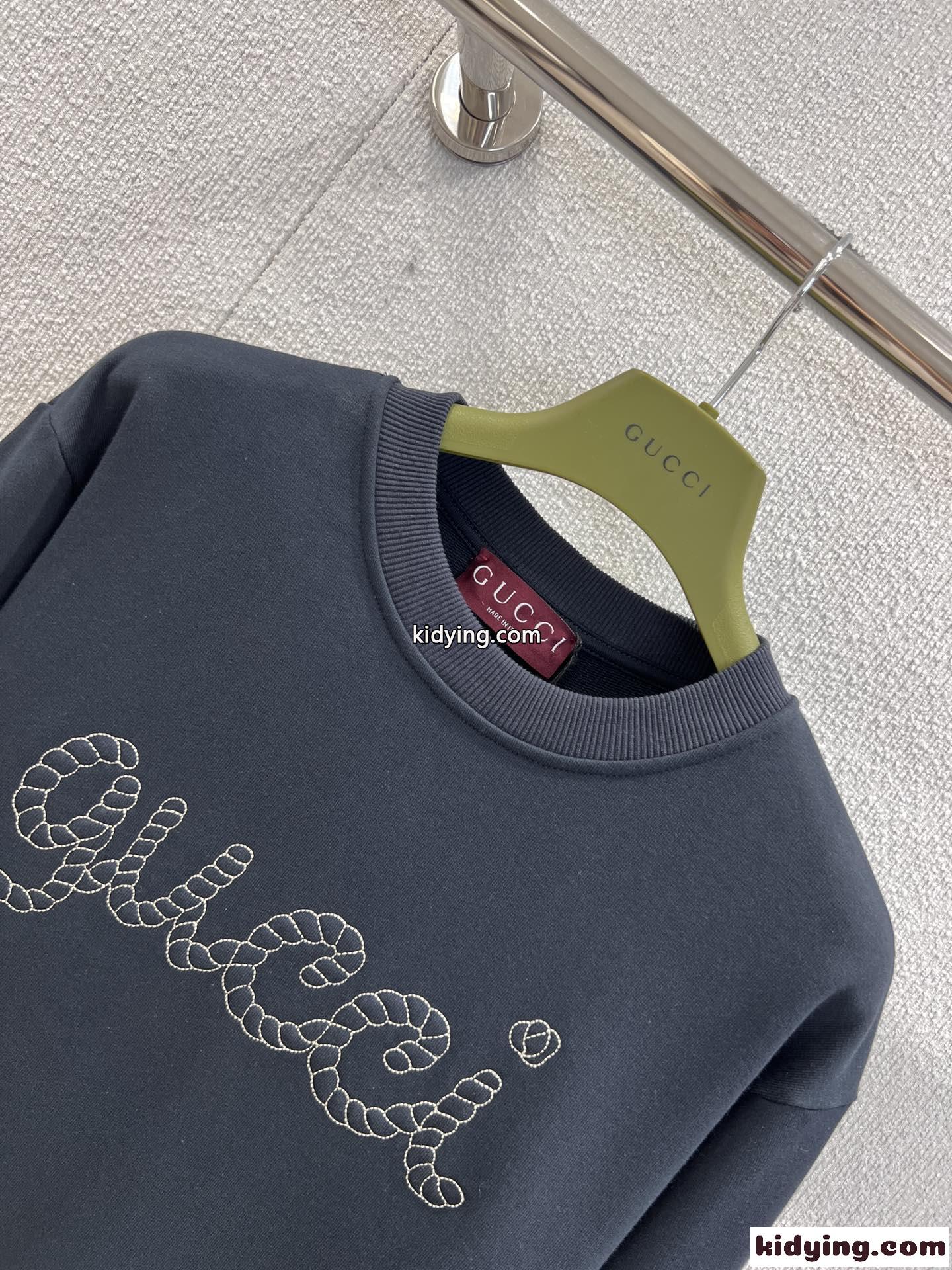 カジュアル ロゴ コットン スウェットシャツ グッチ Tシャツ 偽物 クルーネック-3