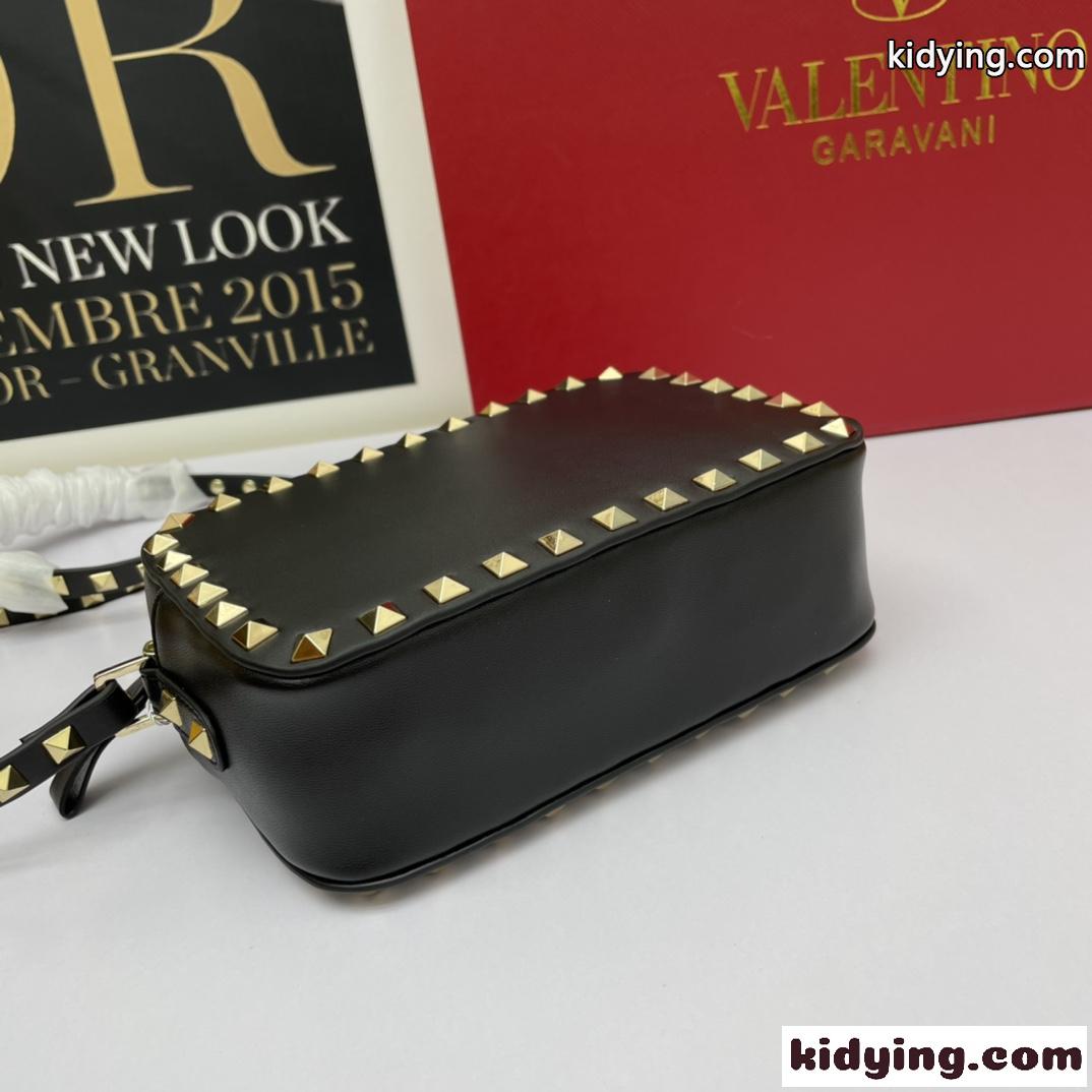 人気 ヴァレンティノ バッグ コピー ロックスタッズ ショルダーバッグ ブラック-1