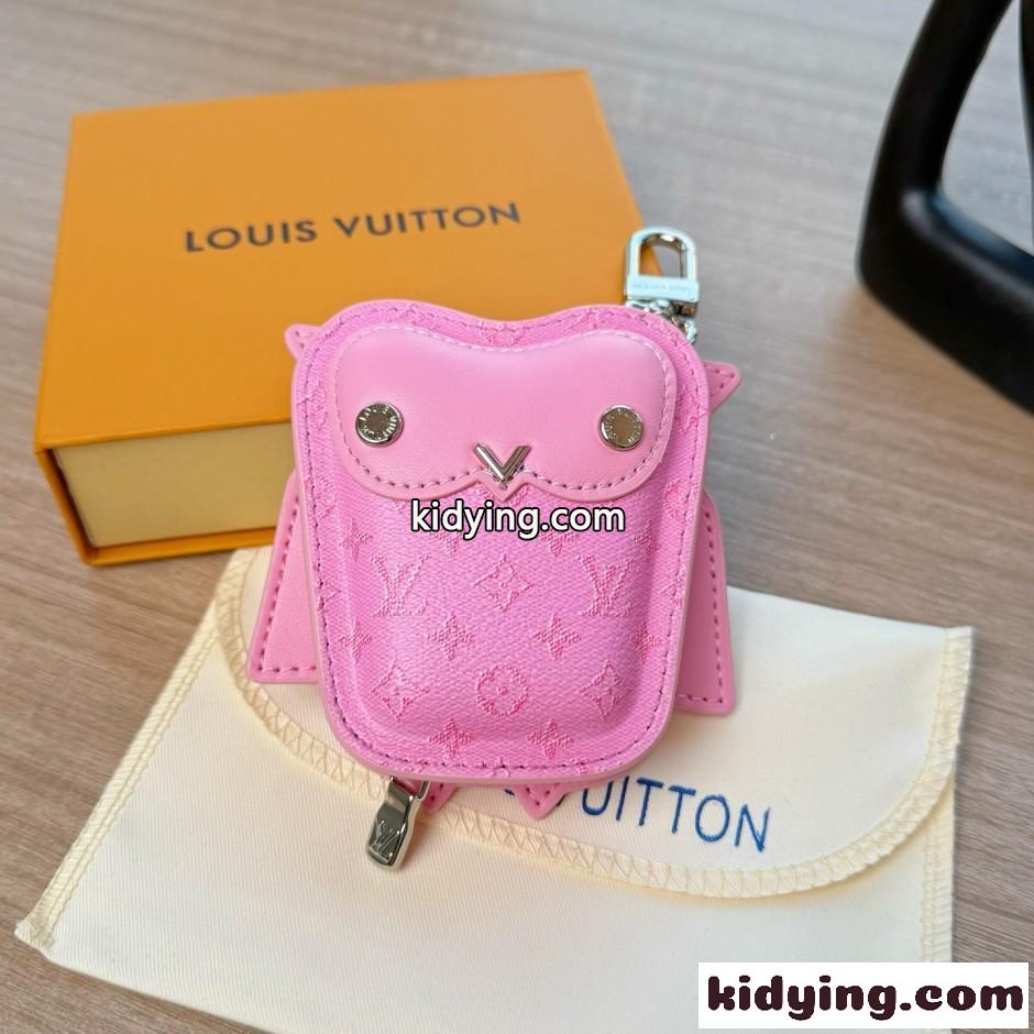 バッグチャーム・LV オウル ルイ・ヴィトン キーホルダー 偽物 ピンク-0
