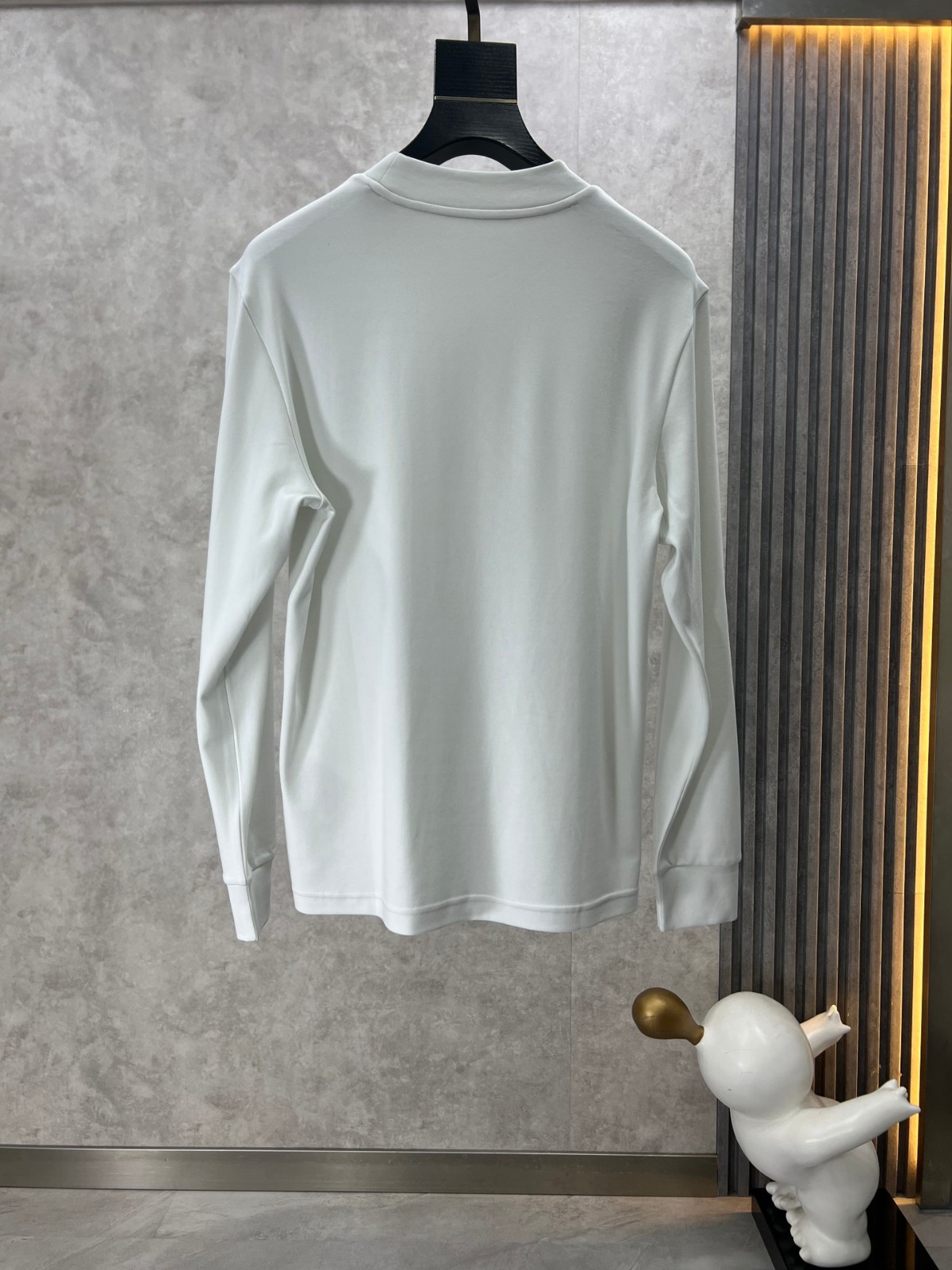 シンプル ロゴ エルメネジルド・ゼニア Tシャツ コピー クルーネック スウェットシャツ ホワイト-2