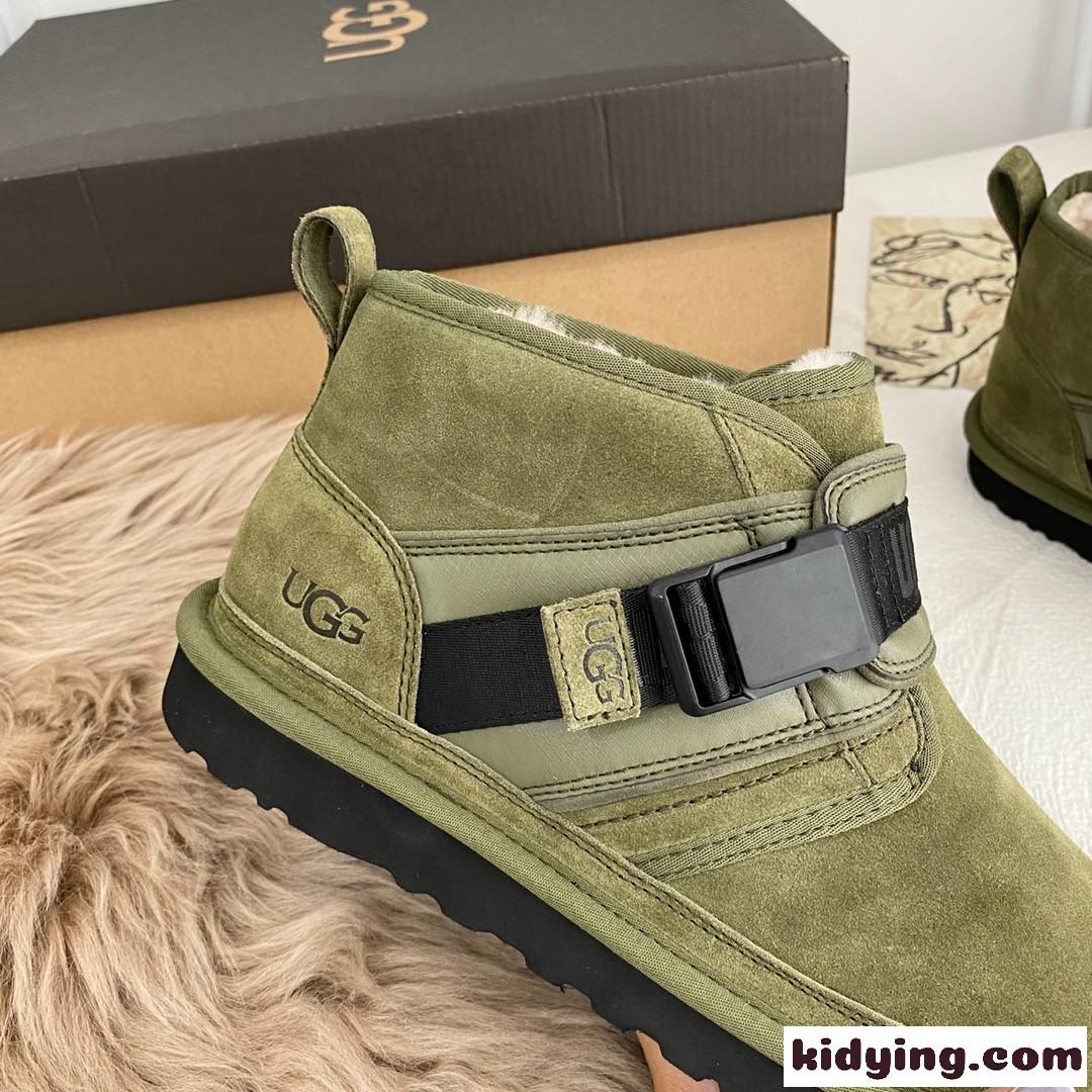 人気◆UGG Neumel Snapback ニューメル スナップバック ブーツ 偽物 グリーン-4