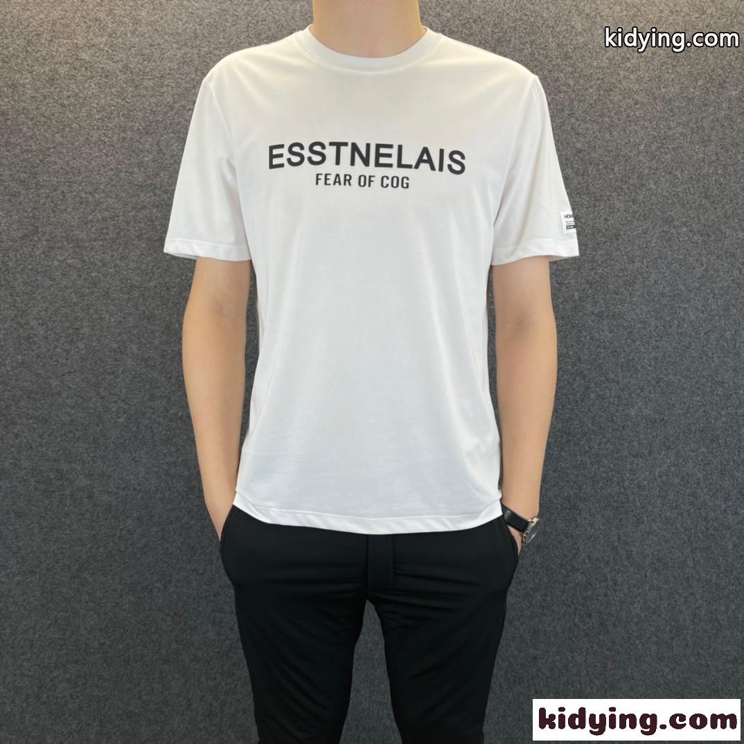 メンズ 定番 トップス 快適 春夏 クルーネック アルマーニ tシャツ コピー 半袖 シルケット加工 柔らかい ホワイト ブラック-0
