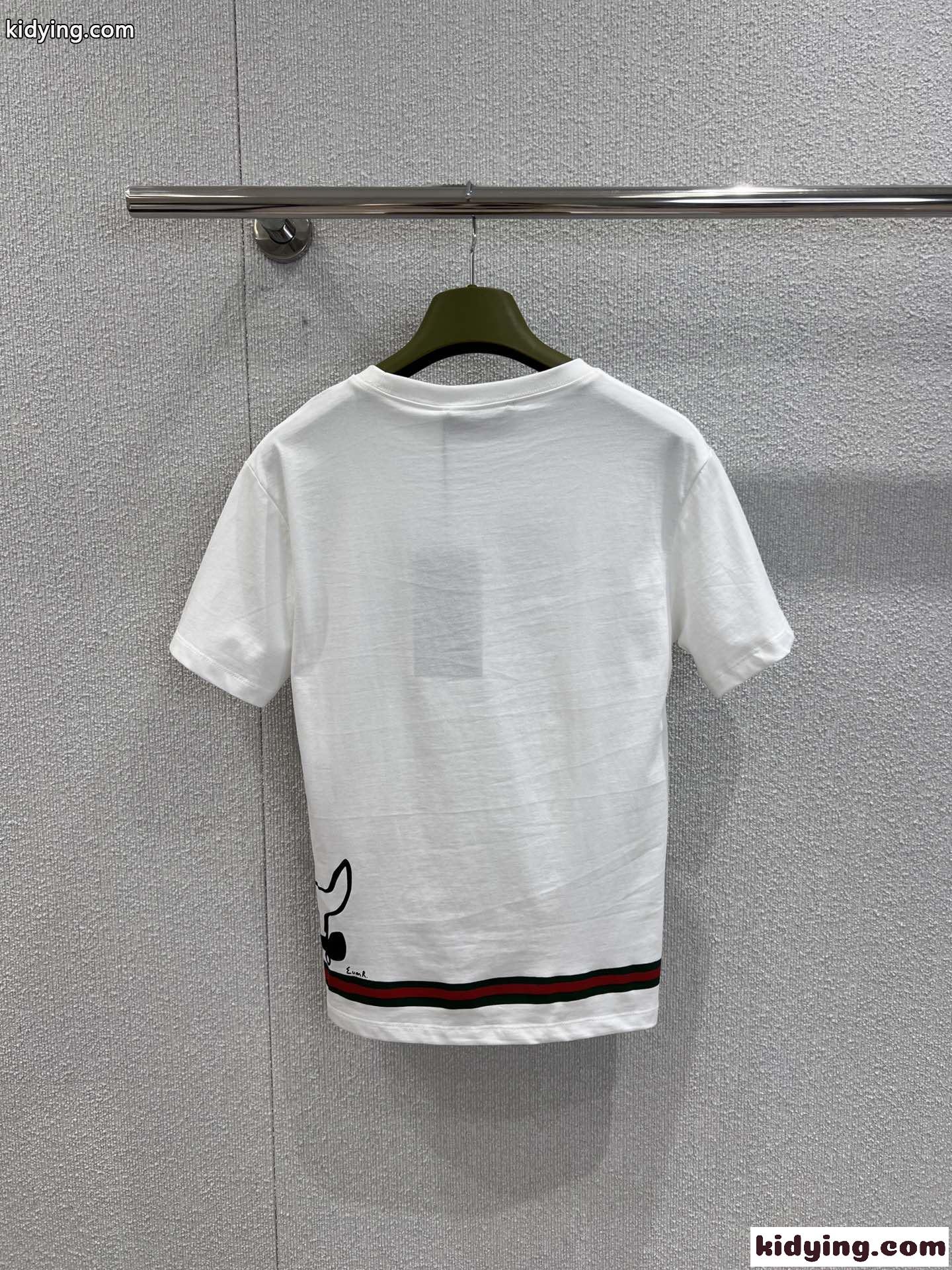 カジュアル プリント グッチ Tシャツ コピー クルーネック トップス ホワイト-0