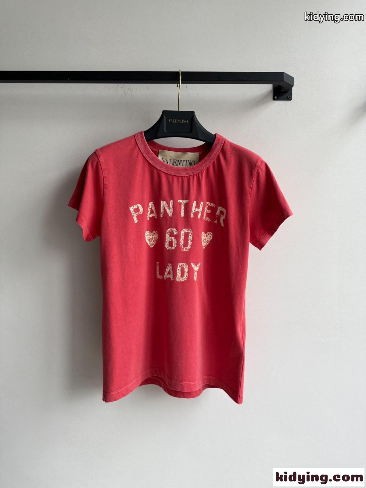 お洒落 プリントコットンTシャツ ヴァレンティノ Tシャツ コピー クルーネック-0