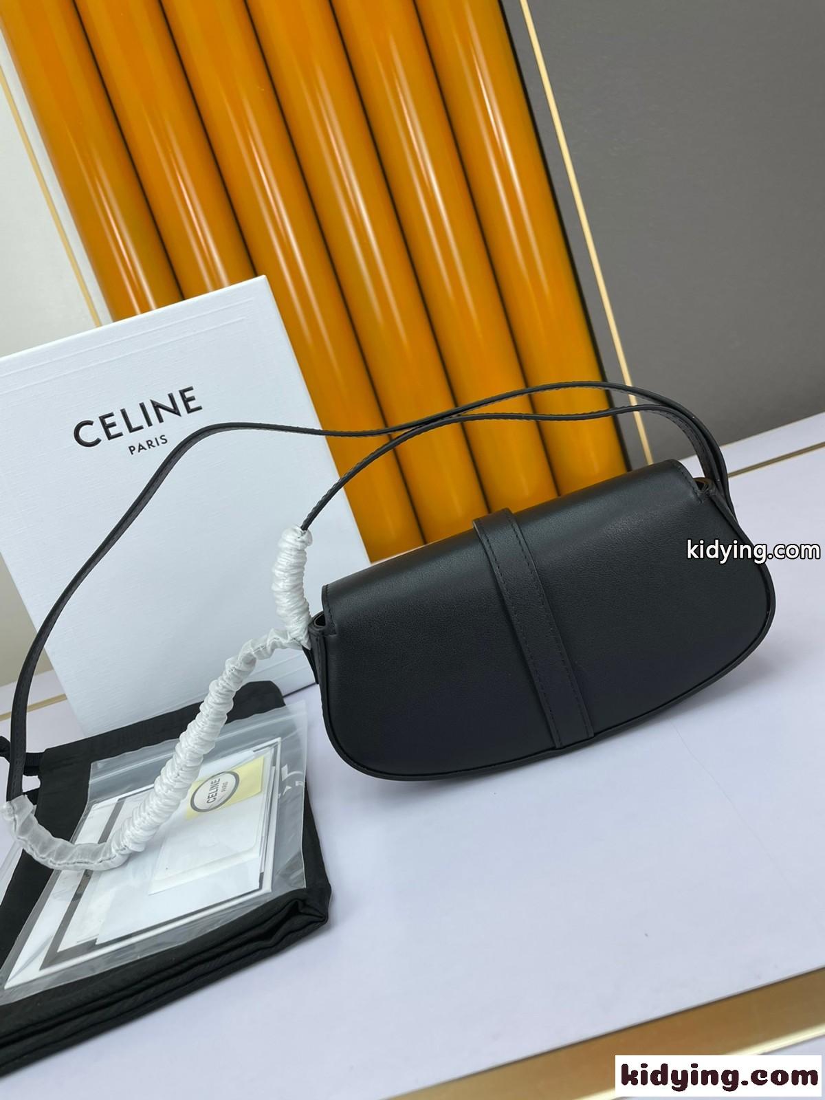 おしゃれ 上品 コンパクト ショルダーバッグ セリーヌ バッグ 人気 コピー レディース 可愛い カバン ブラック-0