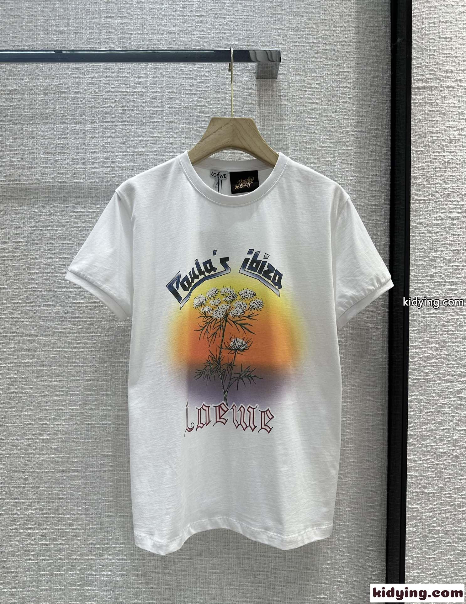 人気 フェンネル Tシャツ コットン ロエベ Tシャツ コピー レディース-2