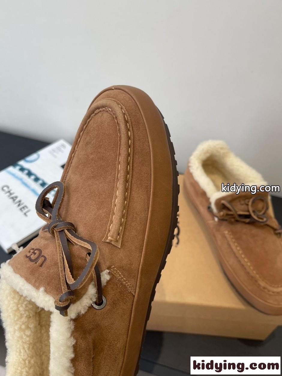 大人気 UGG アグ スーパーコピー ムートンモカシン スリッポン ブラウン-3