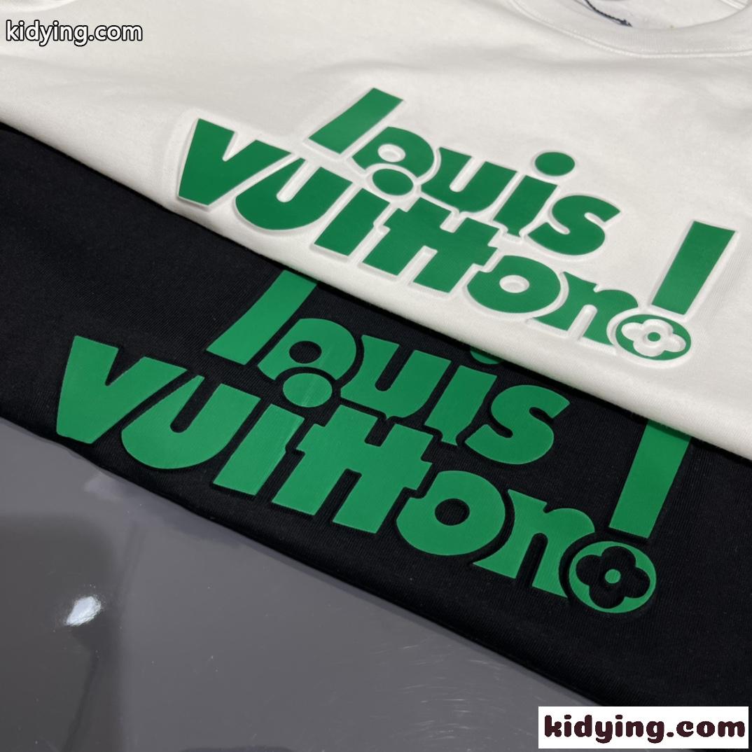 着心地いい ロゴ プリント クルーネック ルイ・ヴィトン Tシャツ コピー 半袖 メンズ トップス-4