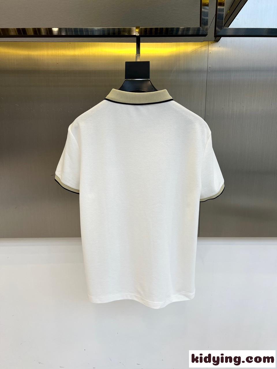 カジュアル 合わせやすい モンクレール Tシャツ 偽物 コットンピケ ポロシャツ-0
