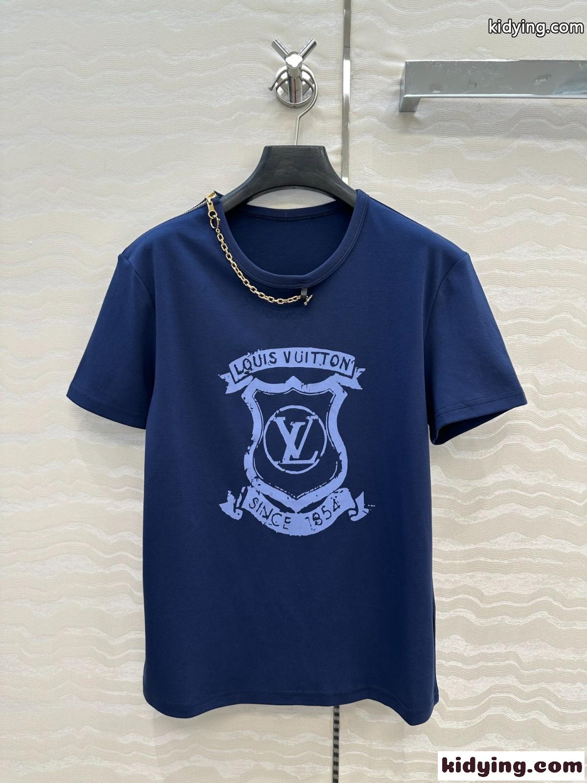 Tシャツ ウィズ LV クレスト ルイ・ヴィトン 半袖Tシャツ スーパーコピー-2