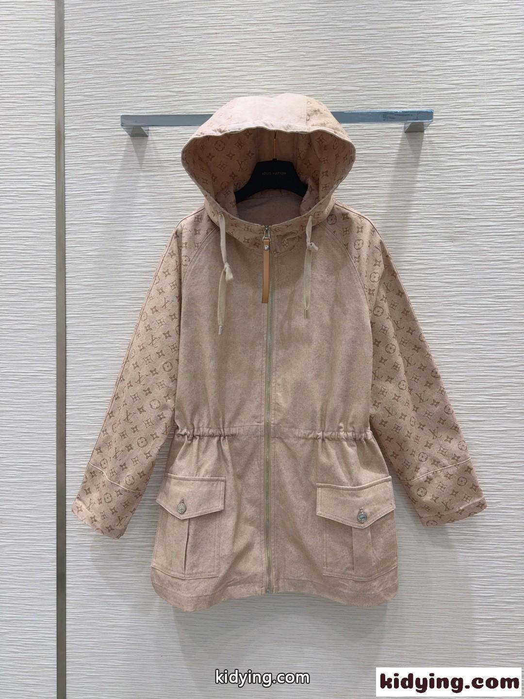 モノグラムキャンバス フーデッドパーカジャケット ルイ・ヴィトン ジャケット コピー レディース-0