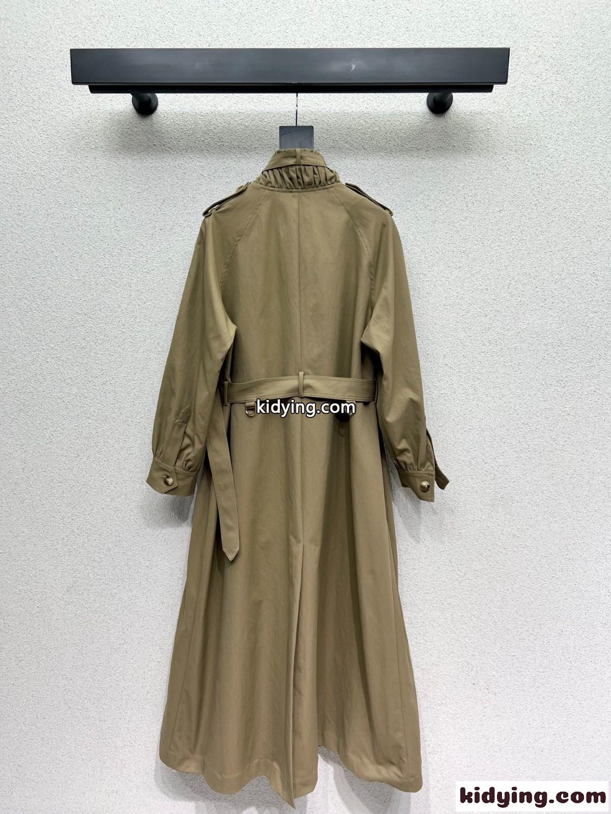 定番 レディース ロングトレンチコート クロエ ジャケット コピー カーキ-3