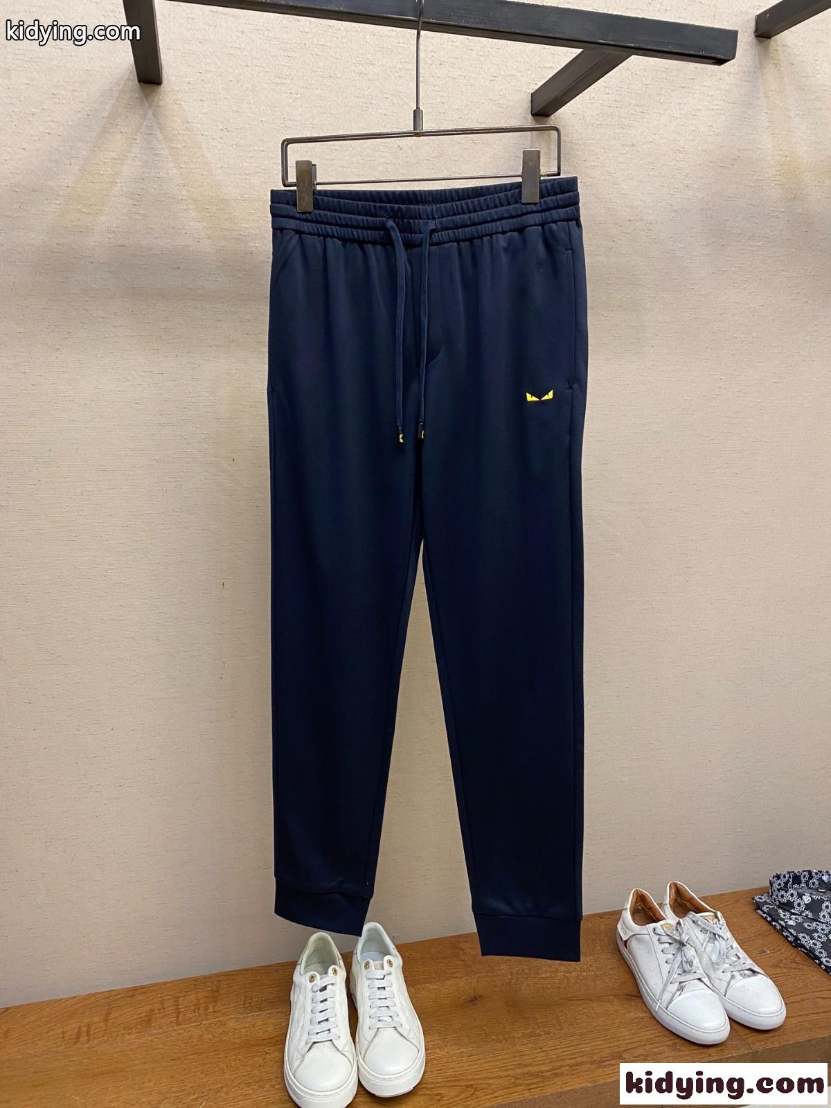 カジュアル 快適 イージーパンツ フェンディ パンツ コピー メンズ ズボン-1