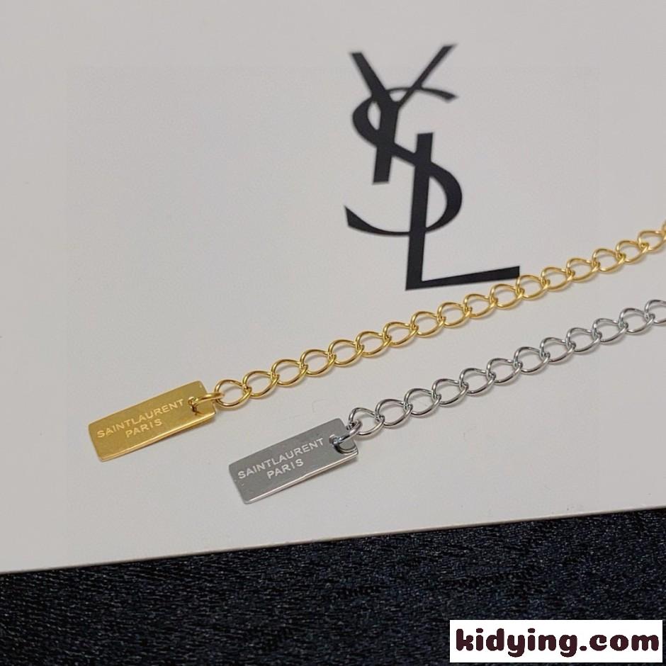 シンプル YSL モノグラム ネックレス イヴ・サンローラン アクセサリー 偽物-0