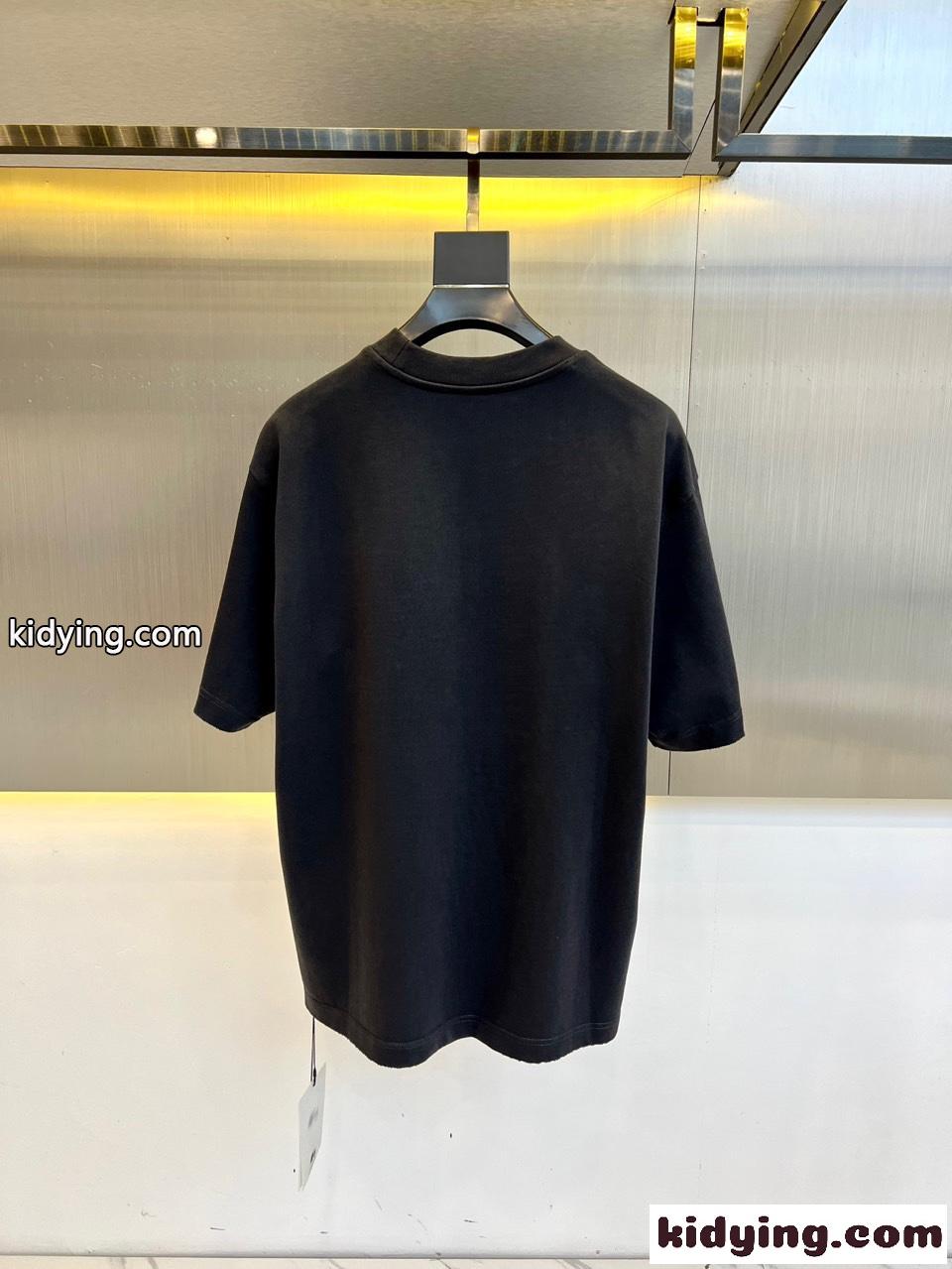 シンプル クロスパッチ クロムハーツ Tシャツ コピー コットンジャージ ダークグレー-3