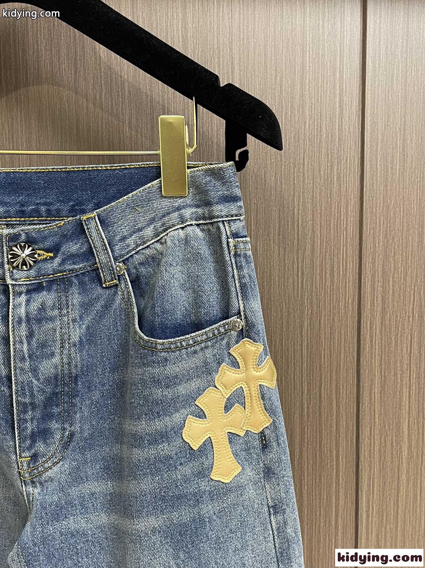 クラシック おしゃれ ストレッチ デニムパンツ クロムハーツ ジーンズ  コピー-4