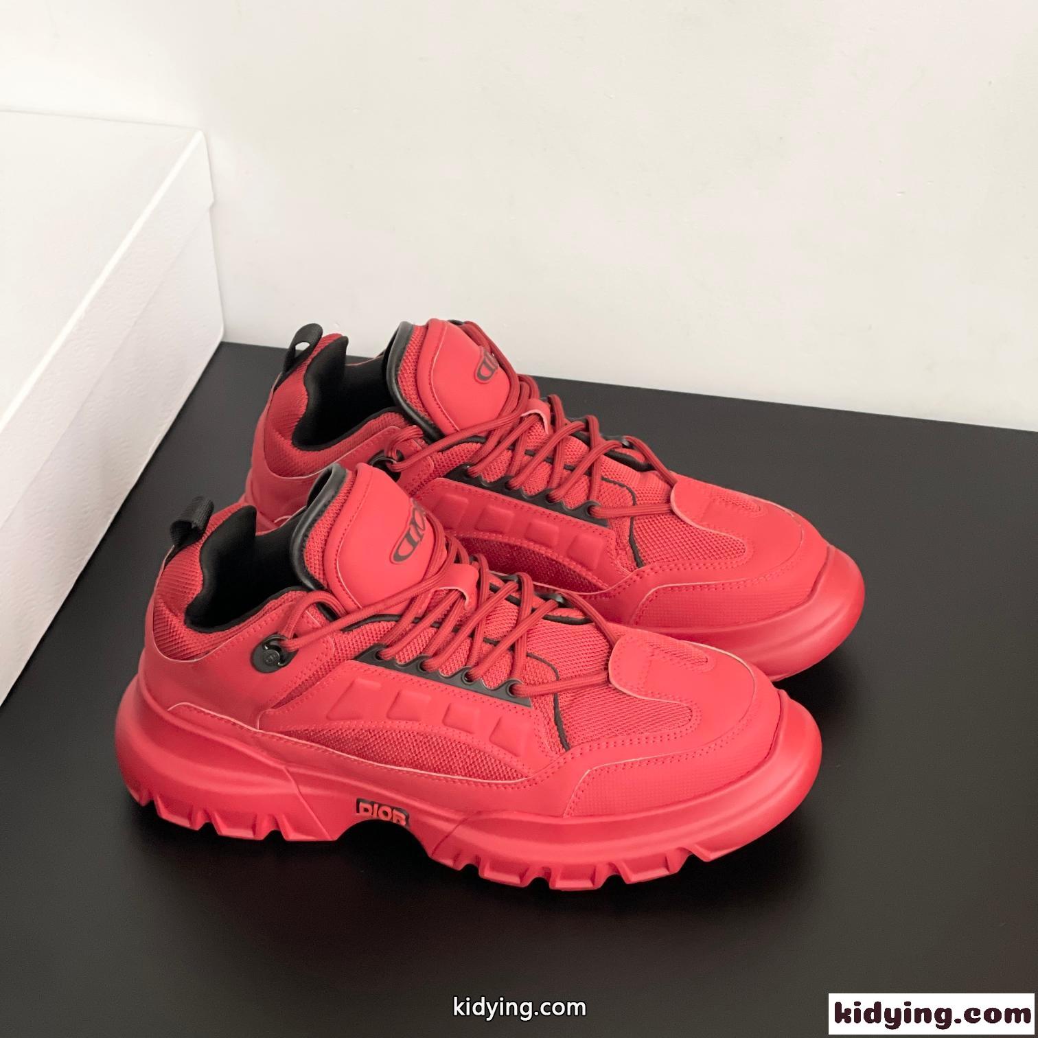 DIOR AND LEWIS HAMILTON Dior Snow ダービーシューズ クリスチャン・ディオール スニーカー スーパーコピー レッド-1