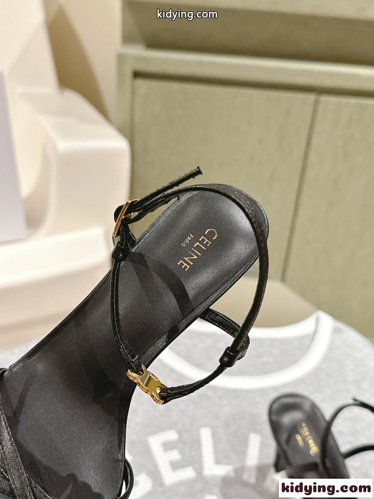 CELINE ソワール サンダル セリーヌ サンダル コピー ハイヒール ブラック-3