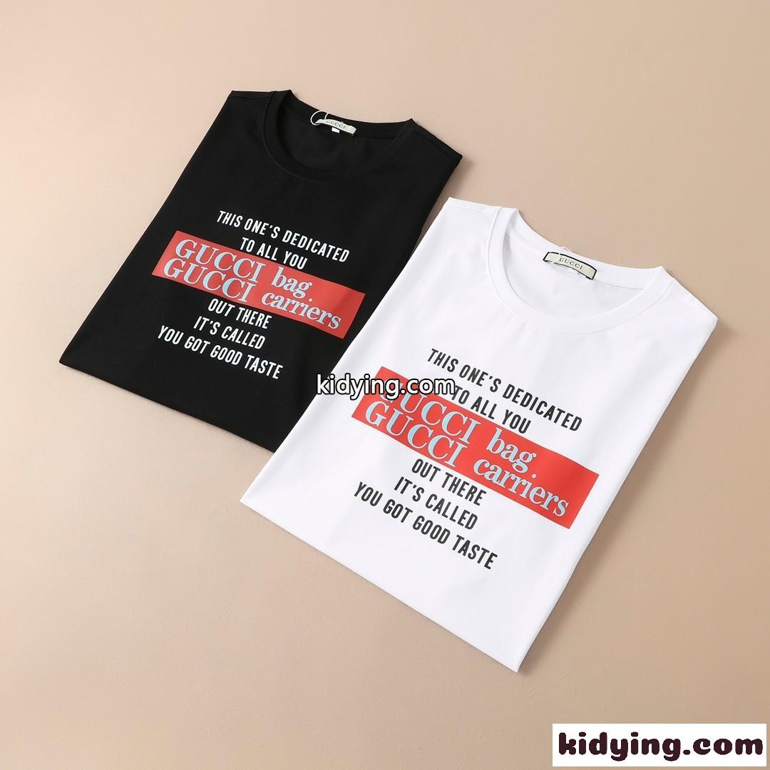 ベーシック おしゃれ プリント 快適 グッチ 半袖Tシャツ コピー クルーネック 定番 合わせやすい トップス-0