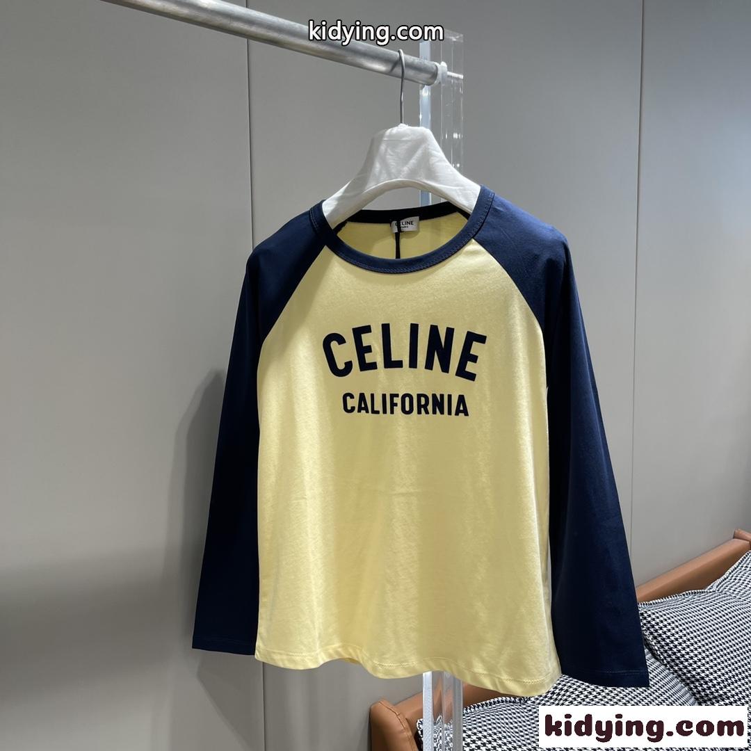 おしゃれ 人気 70S カリフォルニアTシャツ セリーヌ Tシャツ コピー コットン-0
