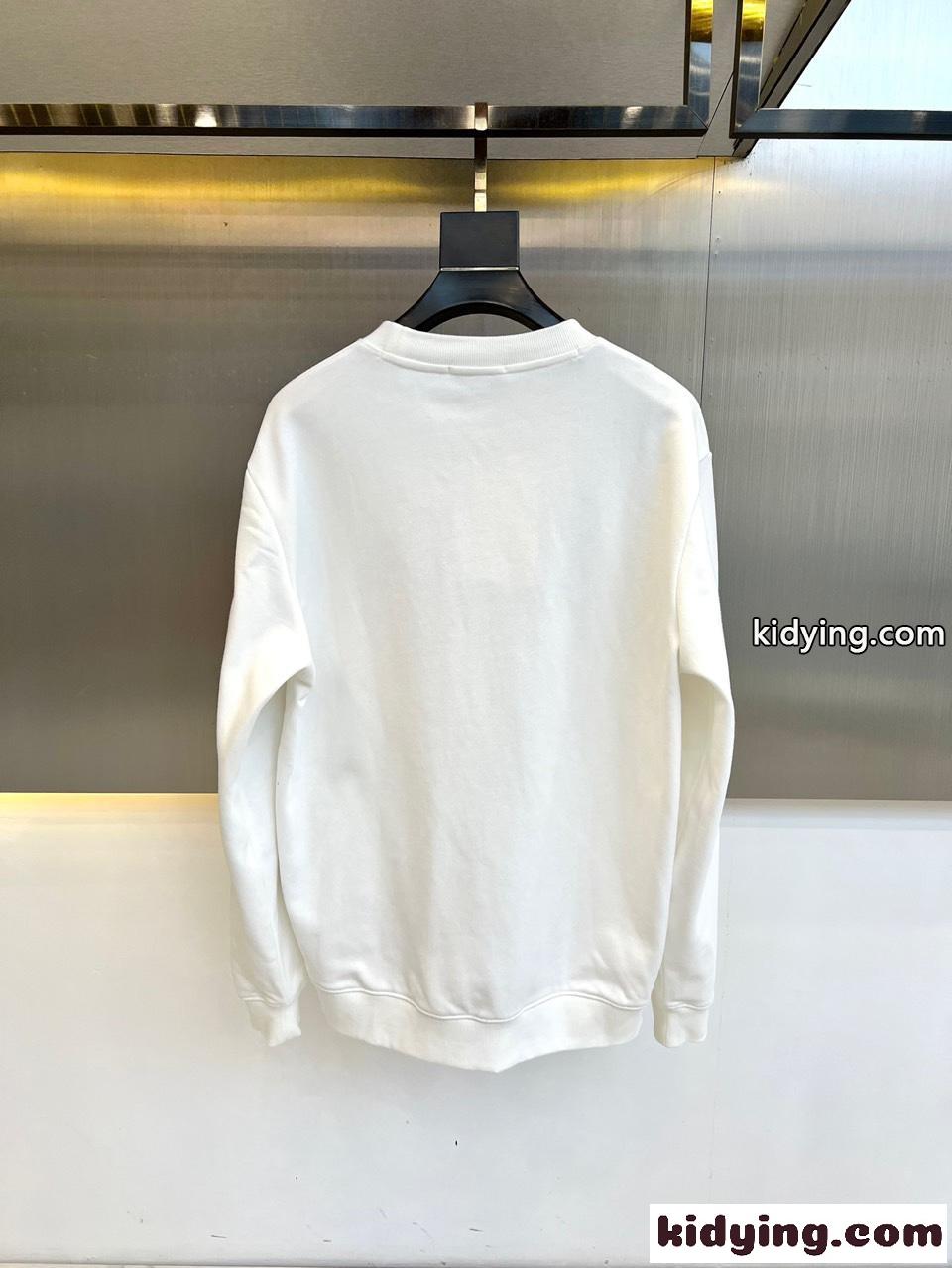 定番 カジュアル ロゴ入り スウェットシャツ アレキサンダー・マックイーン Tシャツ コピー ホワイト-3