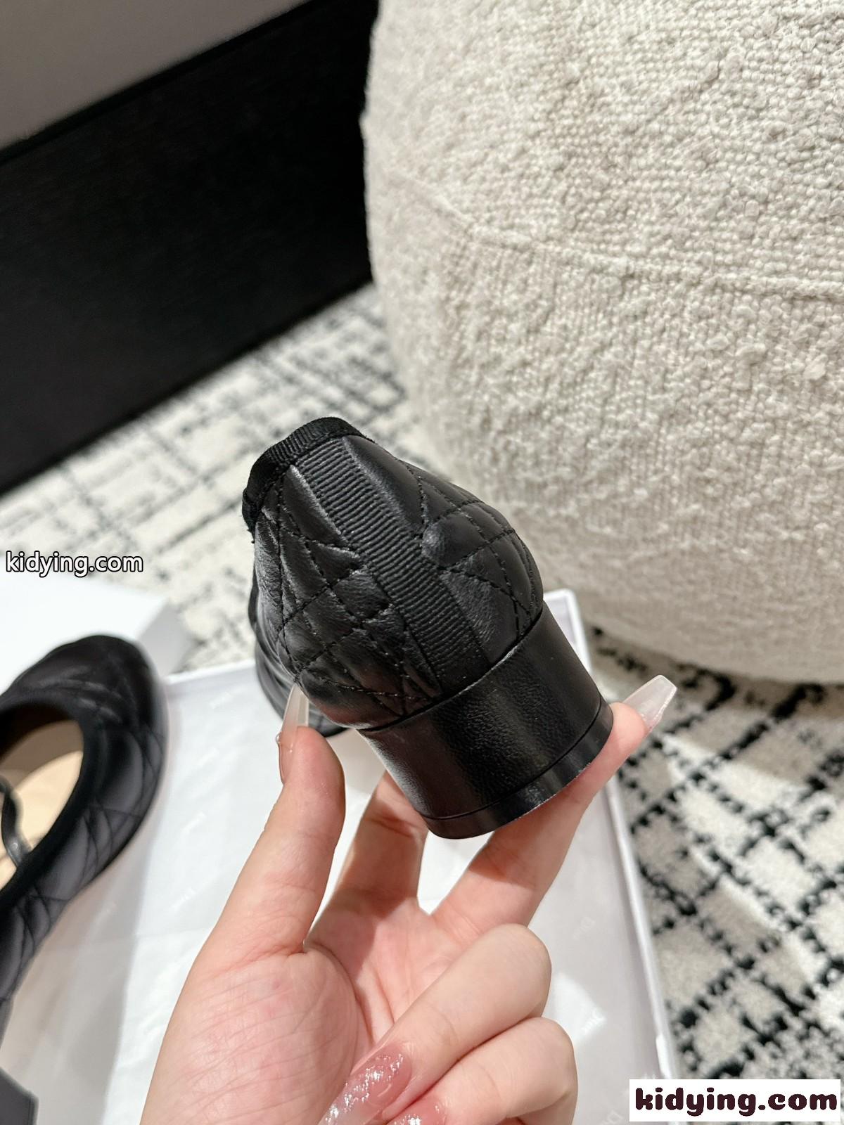 Dior バレエパンプス クリスチャン・ディオール パンプス コピー ブラック-3