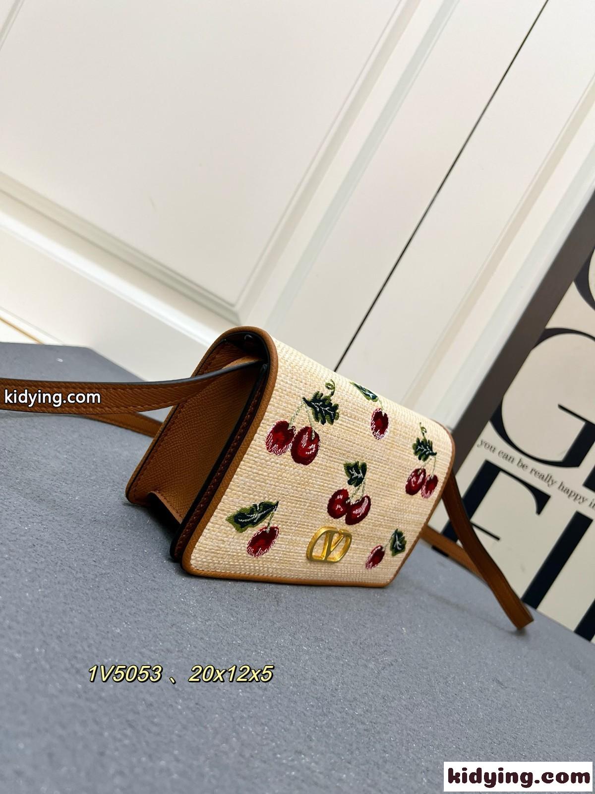 ヴァレンティノ バッグ コピー 爽やか チェリフィックパターン ショルダーバッグ-0
