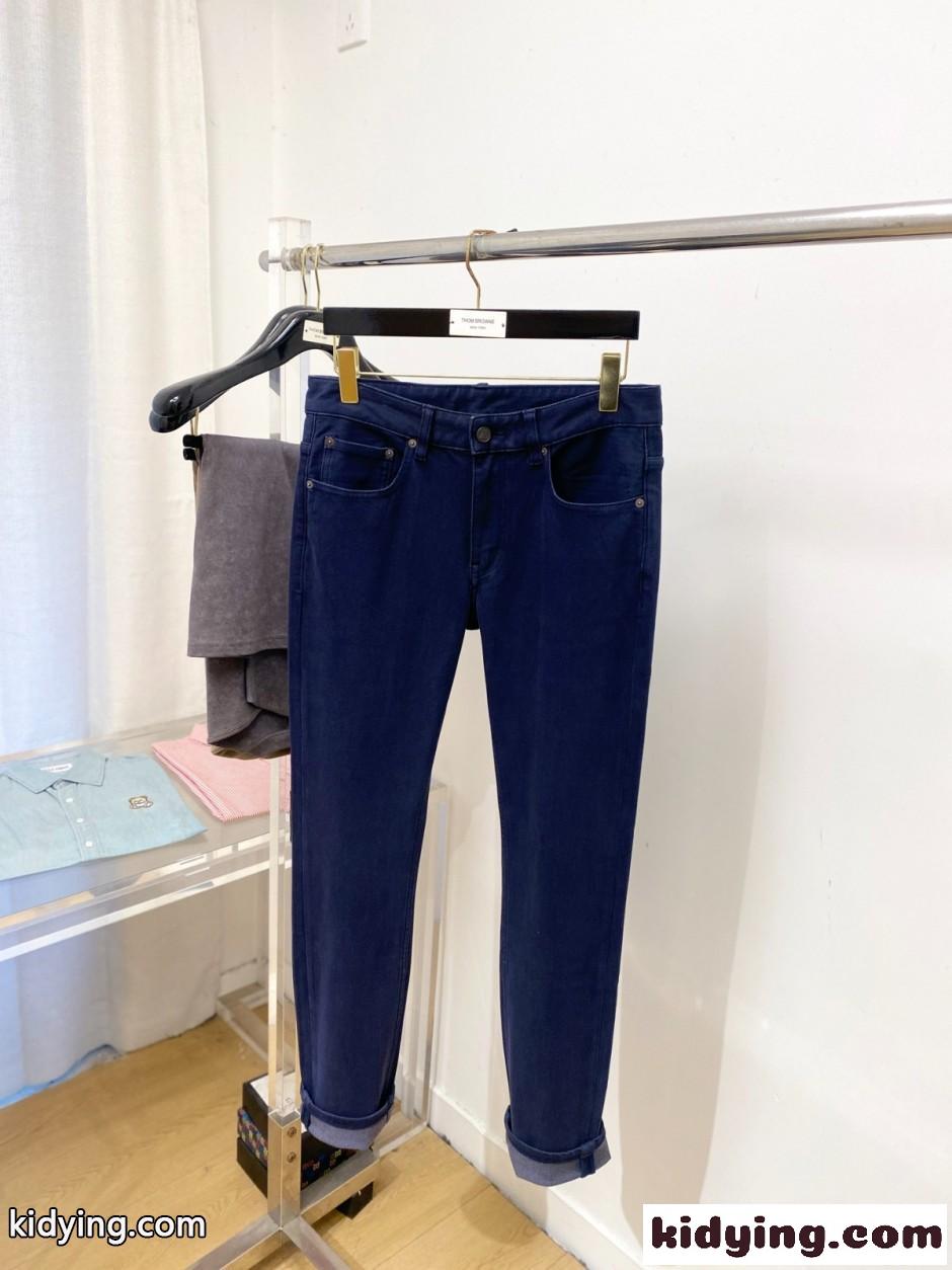 エルメネジルド・ゼニア ジーンズ 偽物 シンプル ストレッチ デニムパンツ-0