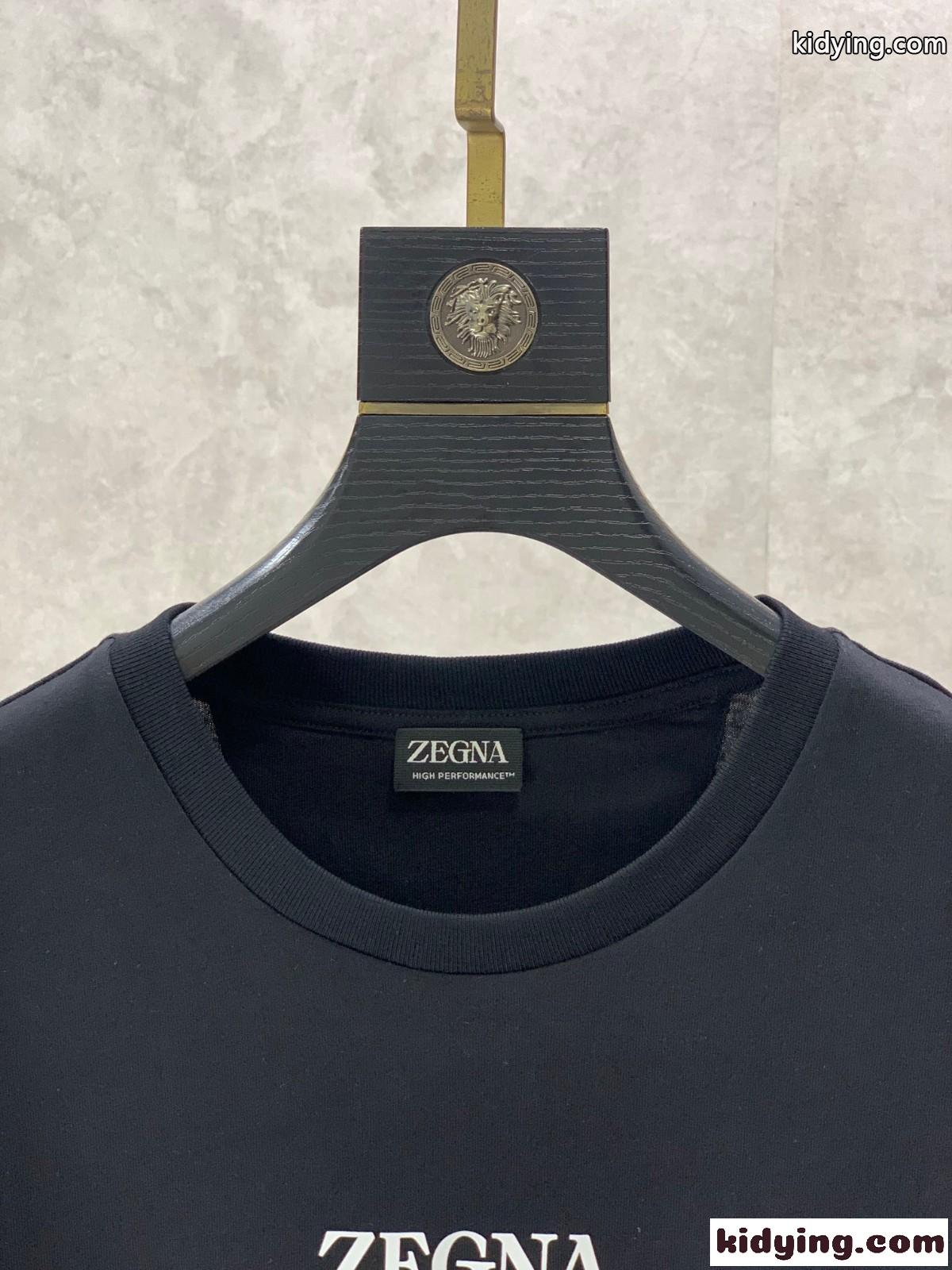 ZEGNA X NORDA プリントコットン 半袖 Tシャツ エルメネジルド・ゼニア Tシャツ コピー ブラック-2