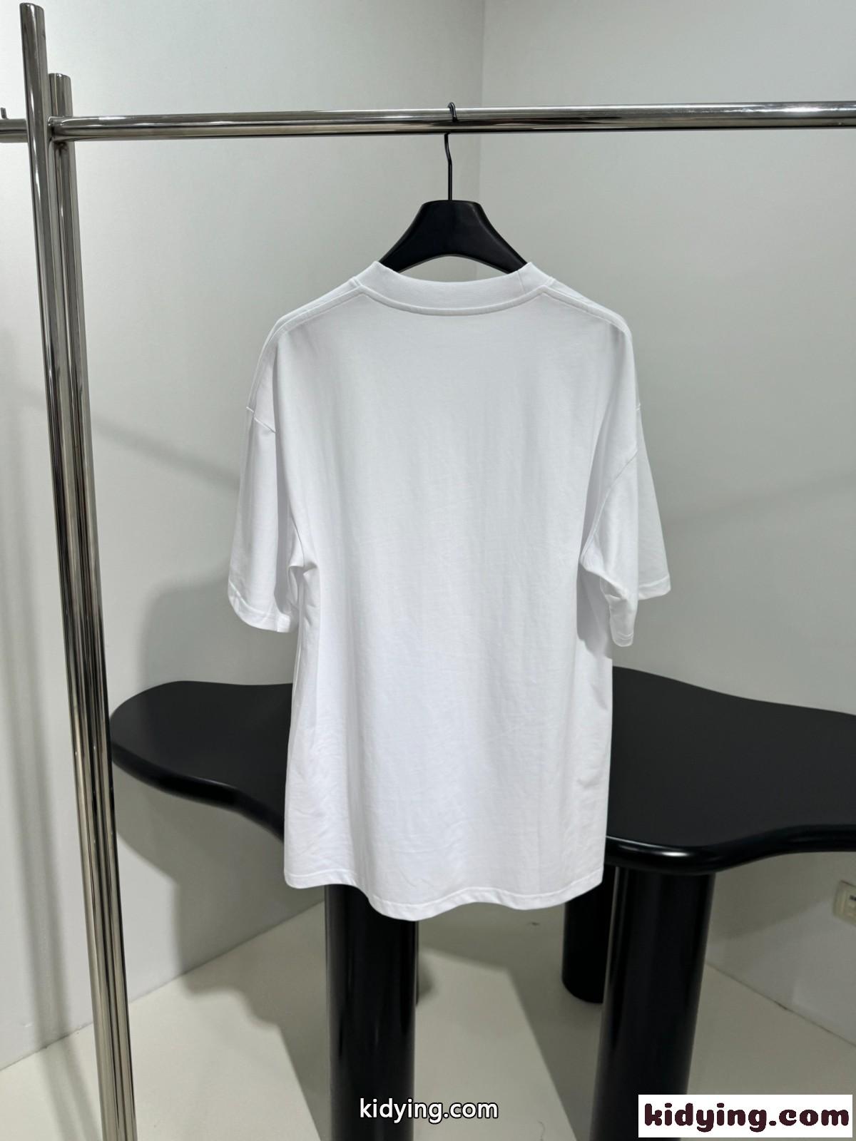 オーバーサイズ 半袖Tシャツ アレキサンダーワング Tシャツ コピー コットン ホワイト-1