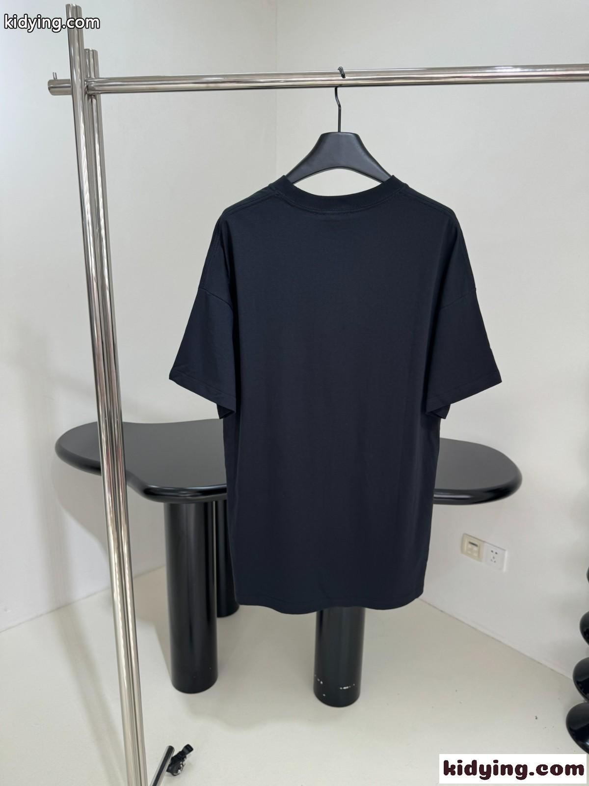 人気 ユニセックス 半袖Tシャツ クリスチャン・ディオール Tシャツ コピー ブラック-0
